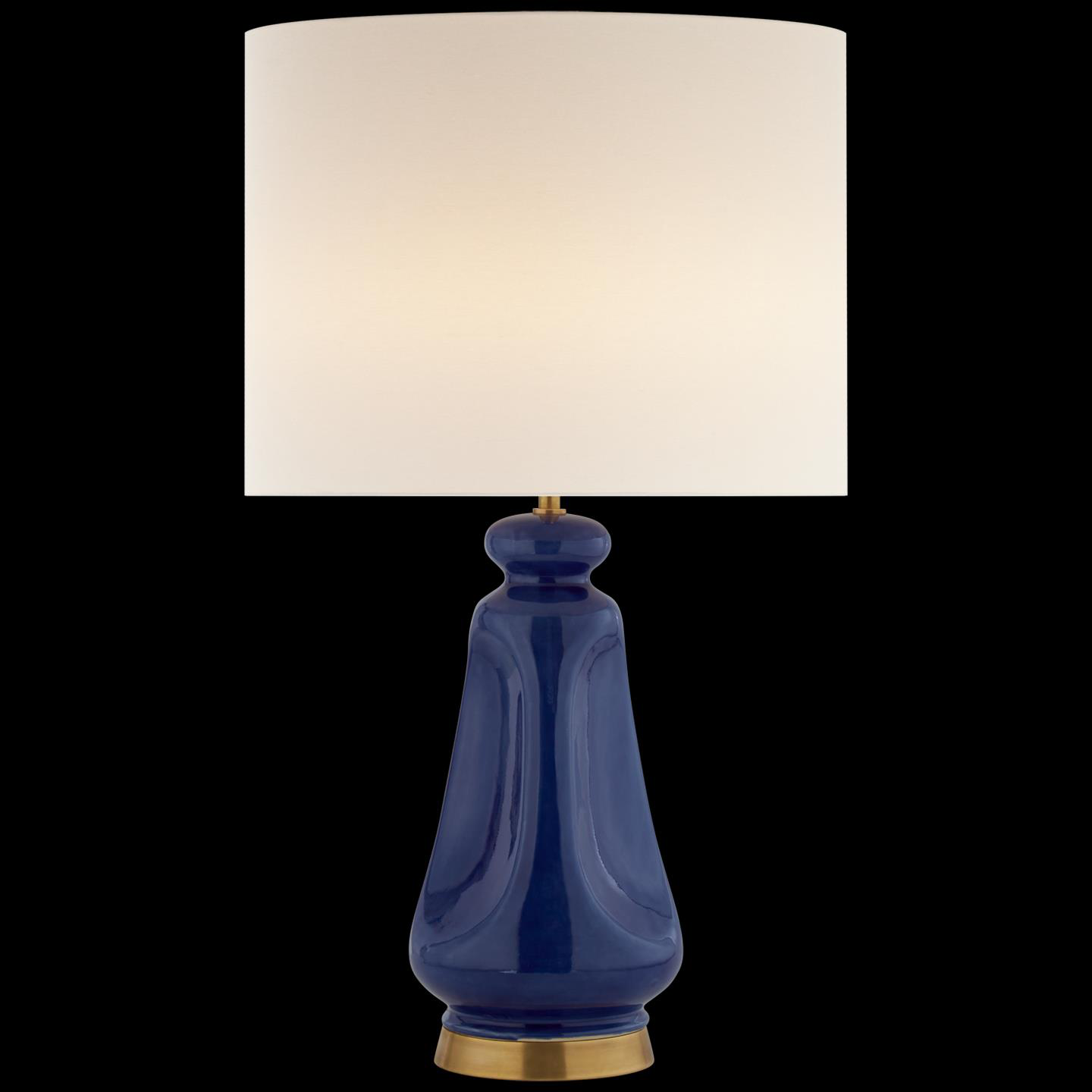 Shown in Blue Celadon finish and Linen shade