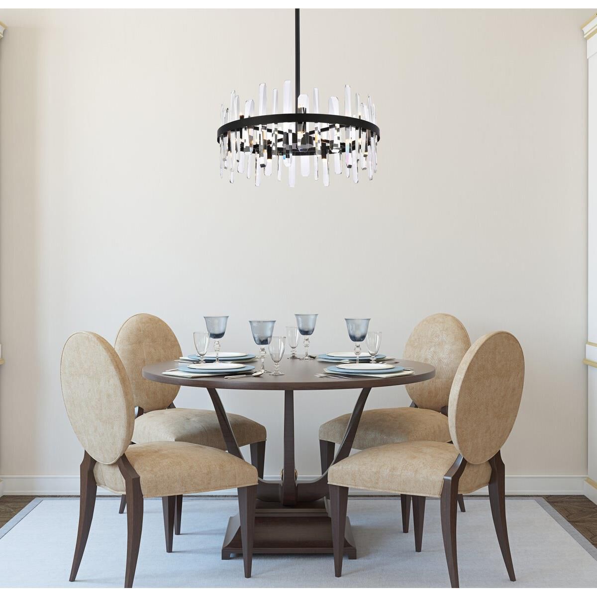 Serena 25 Inch Large Pendant by Elegant Lighting