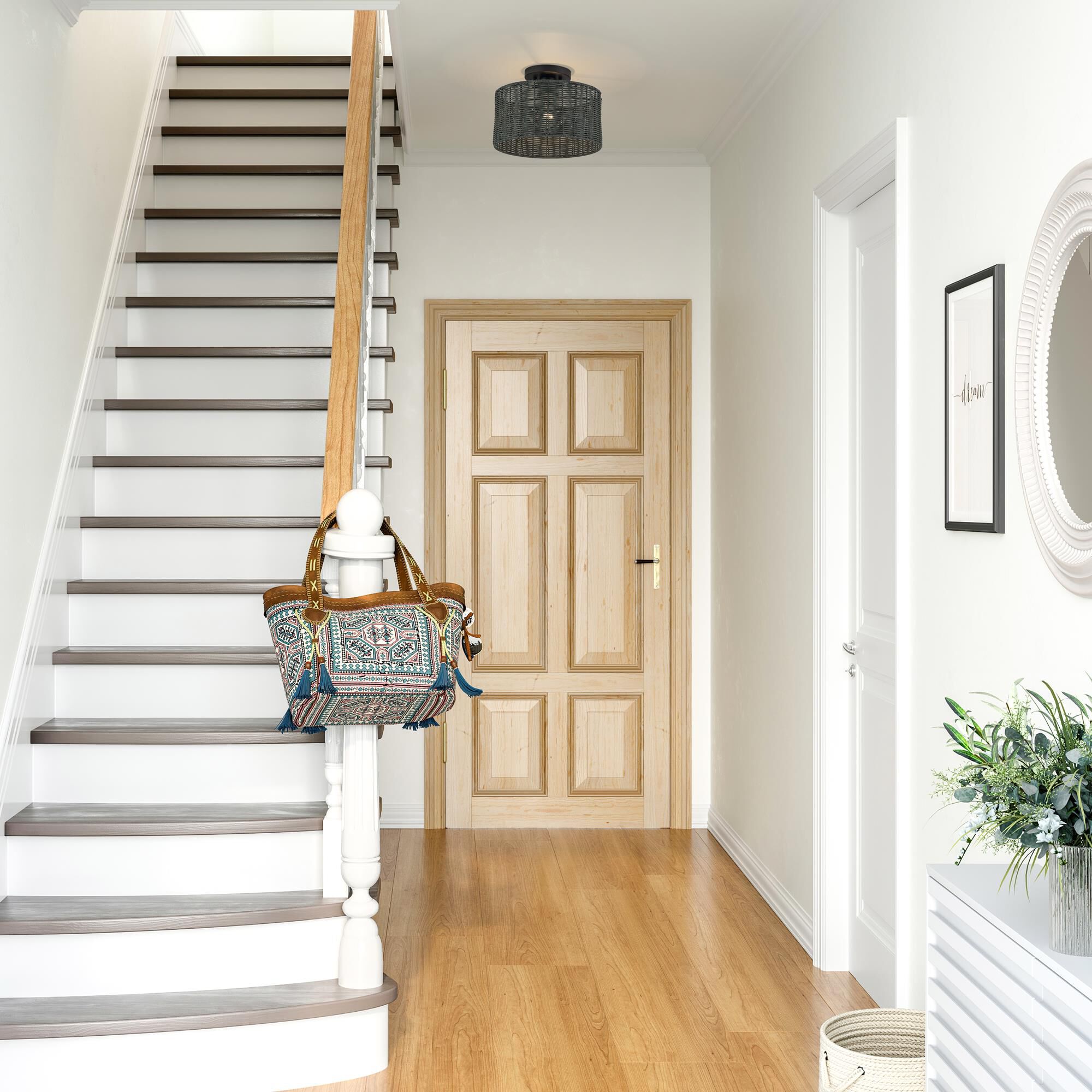 Weavington 12 Inch Semi Flush Mount by Livex Lighting