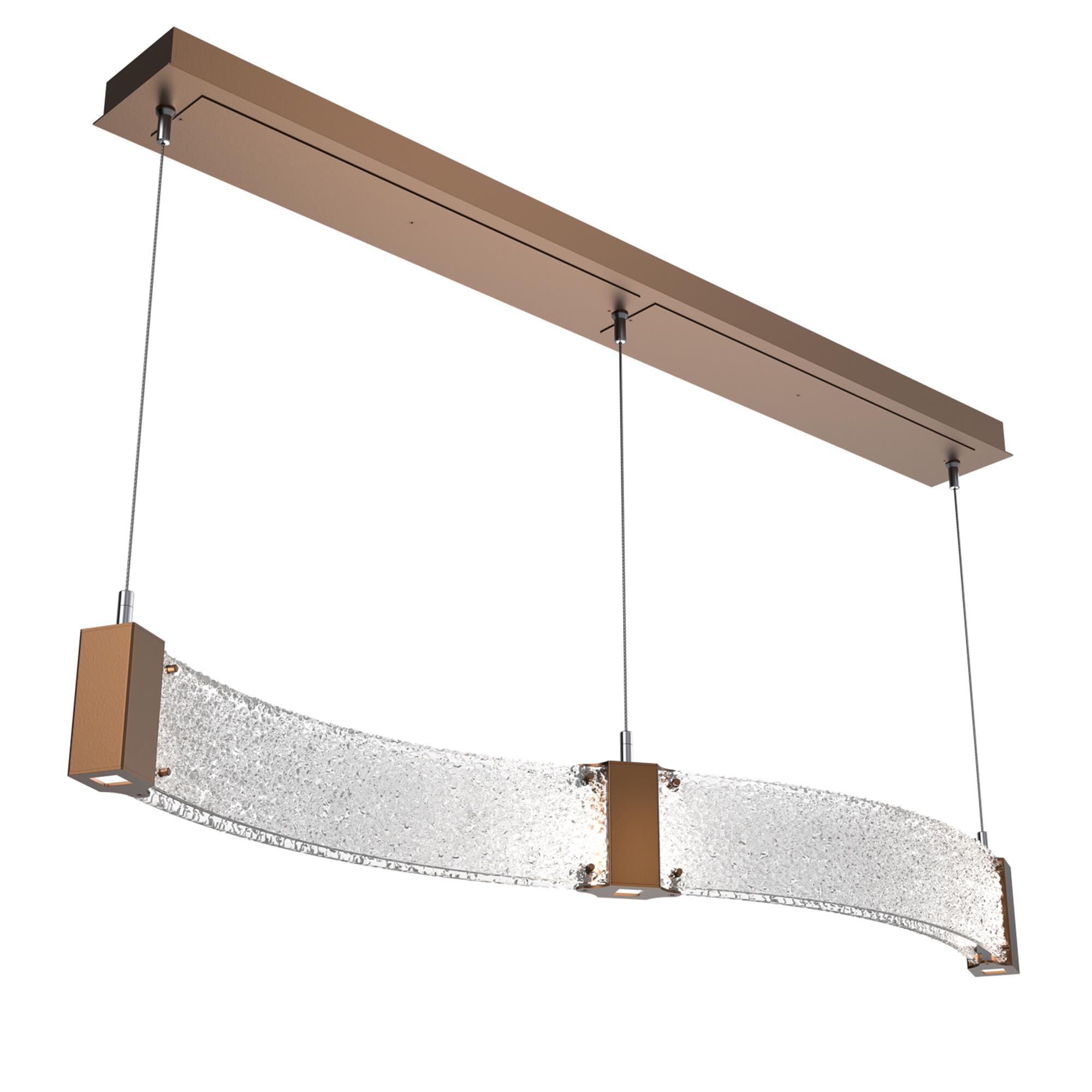 Shown in Burnished Bronze finish and Clear Rimelight glass