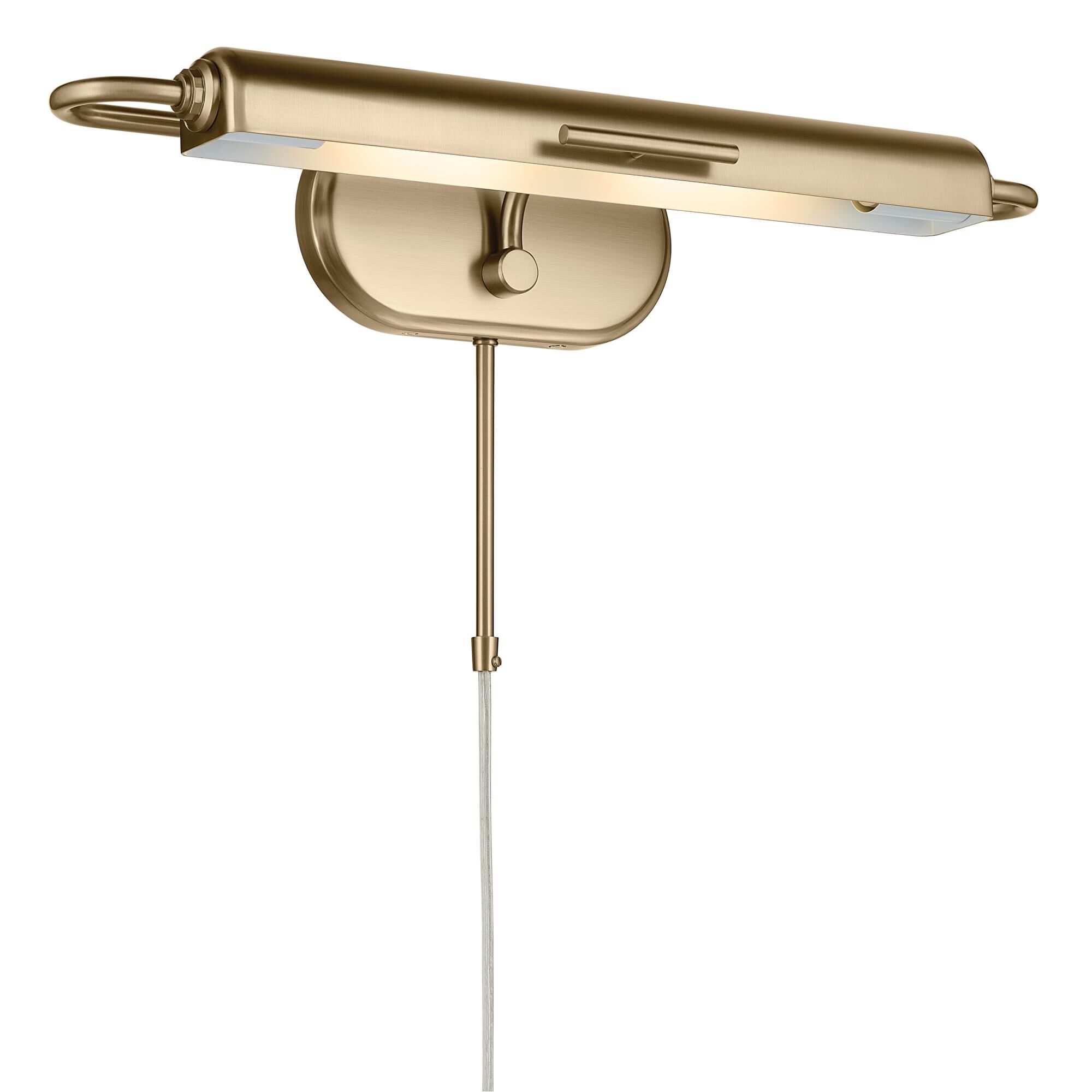 Shown in Champagne Bronze finish and Metal shade