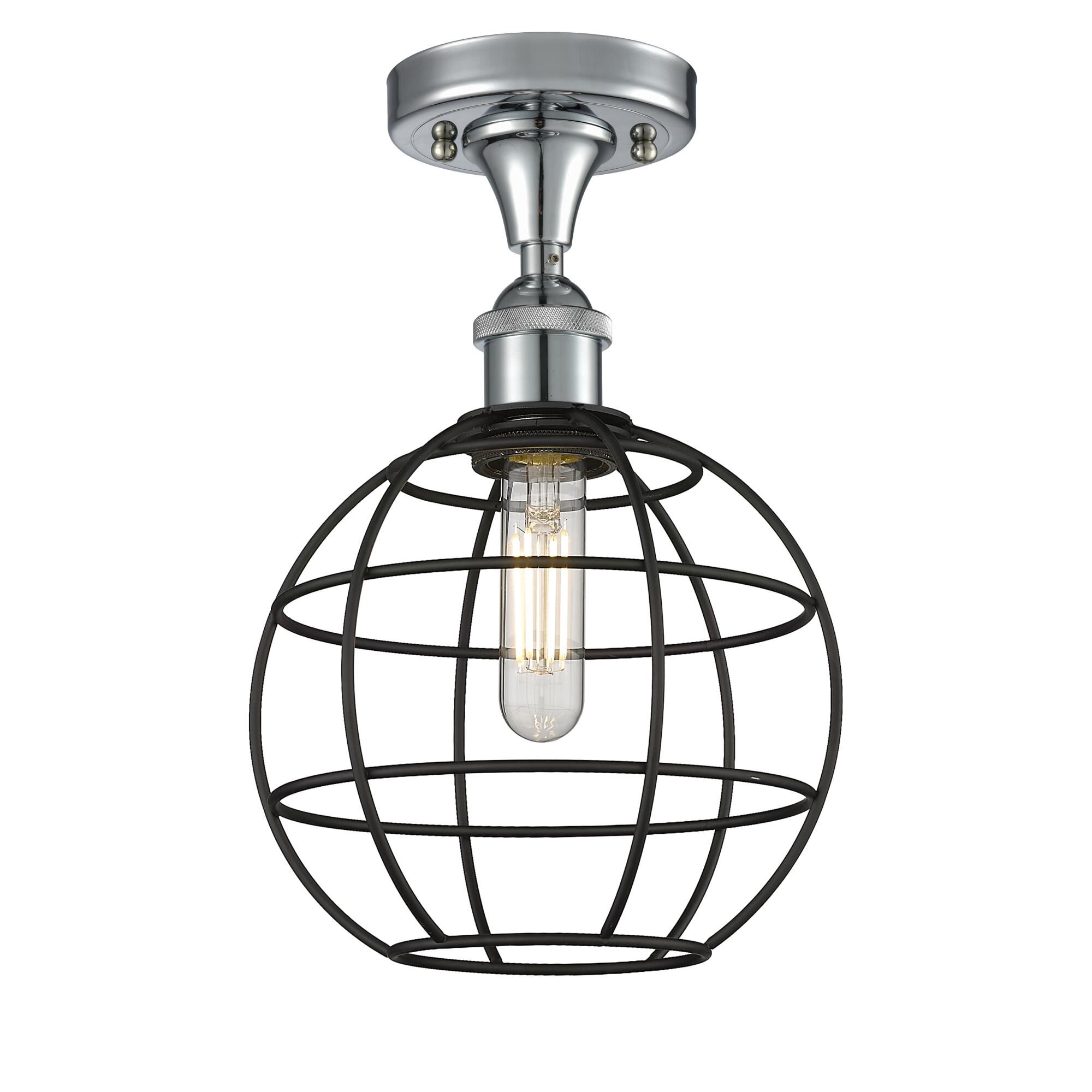 Shown in Polished Chrome finish and Matte Black shade