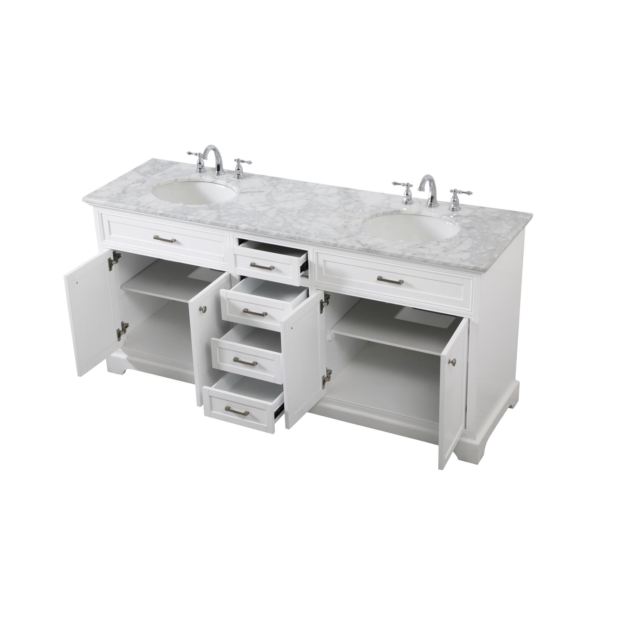 Shown in White finish