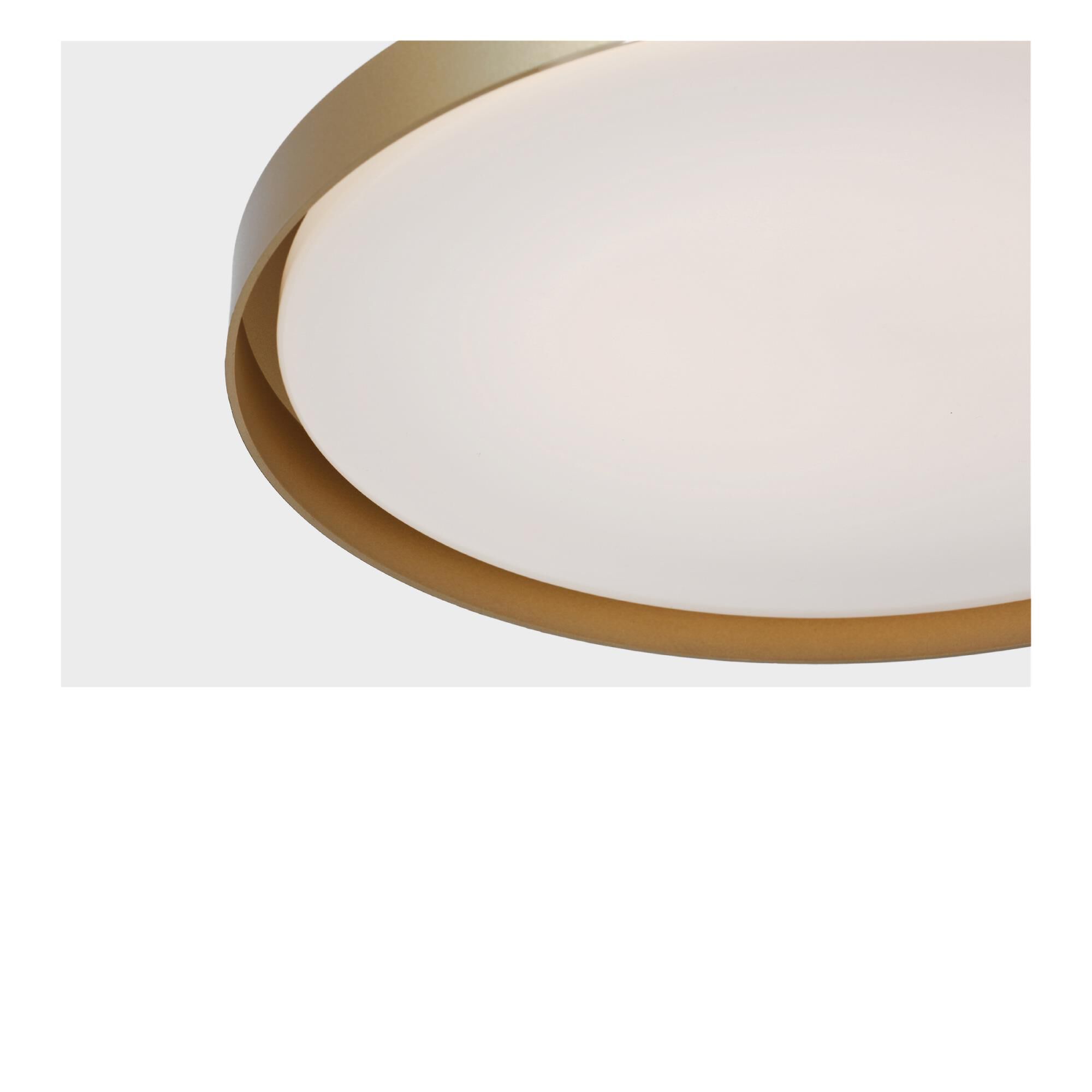 Shown in Satin Brass finish and White Acrylic shade