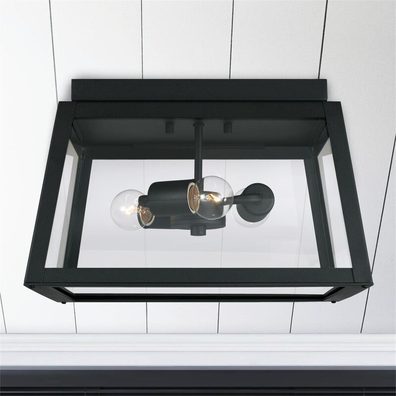 Leighton 14 Inch 3 Light Outdoor Flush Mount by Capital Lighting Fixture Company
