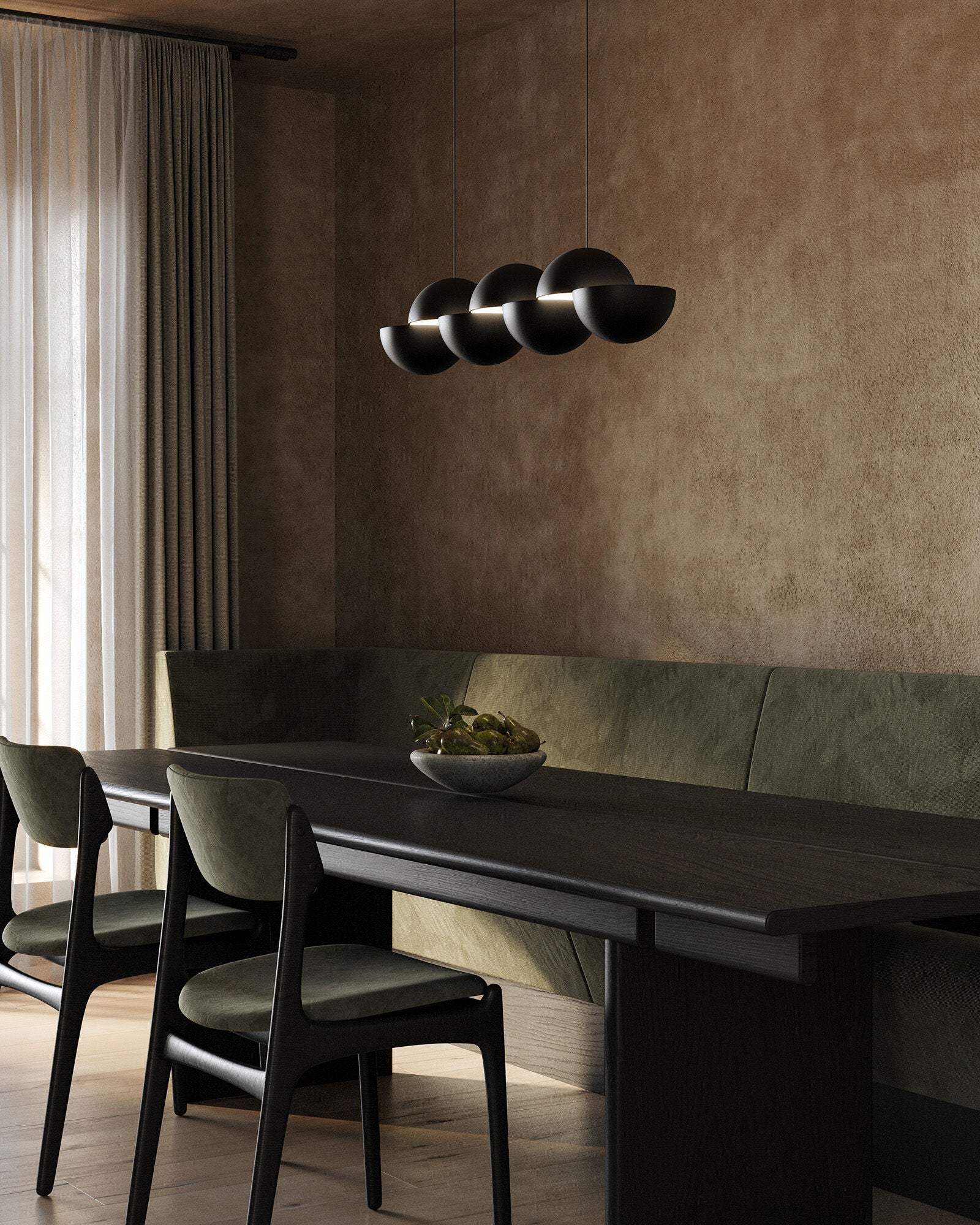 Shown in Black finish and Steel shade
