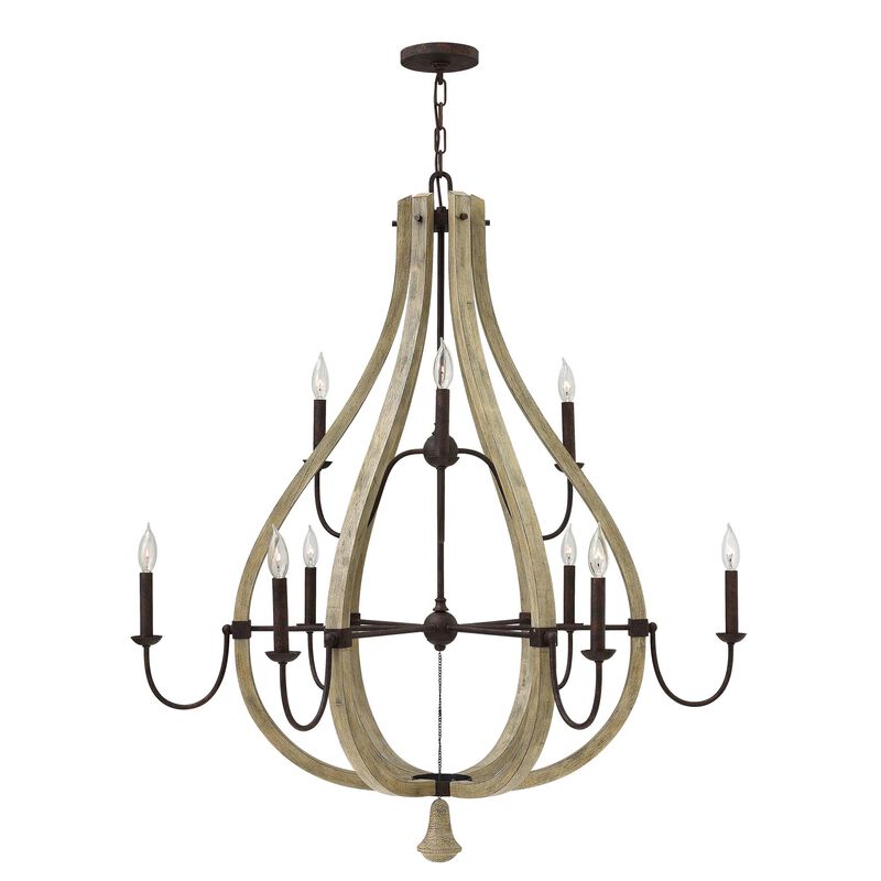 Middlefield 41 Inch 9 Light Chandelier by Fredrick Ramond