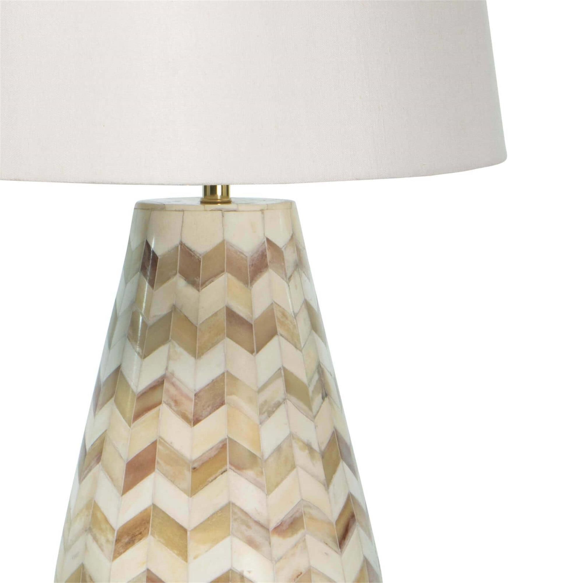 Shown in Natural finish and Linen shade