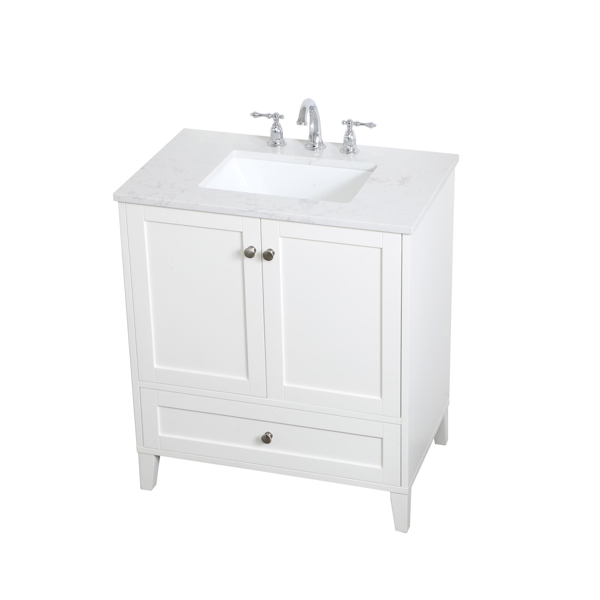 Shown in White finish