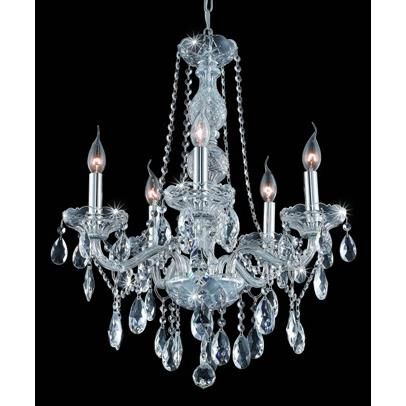 Verona 21 Inch 5 Light Mini Chandelier by Elegant Lighting