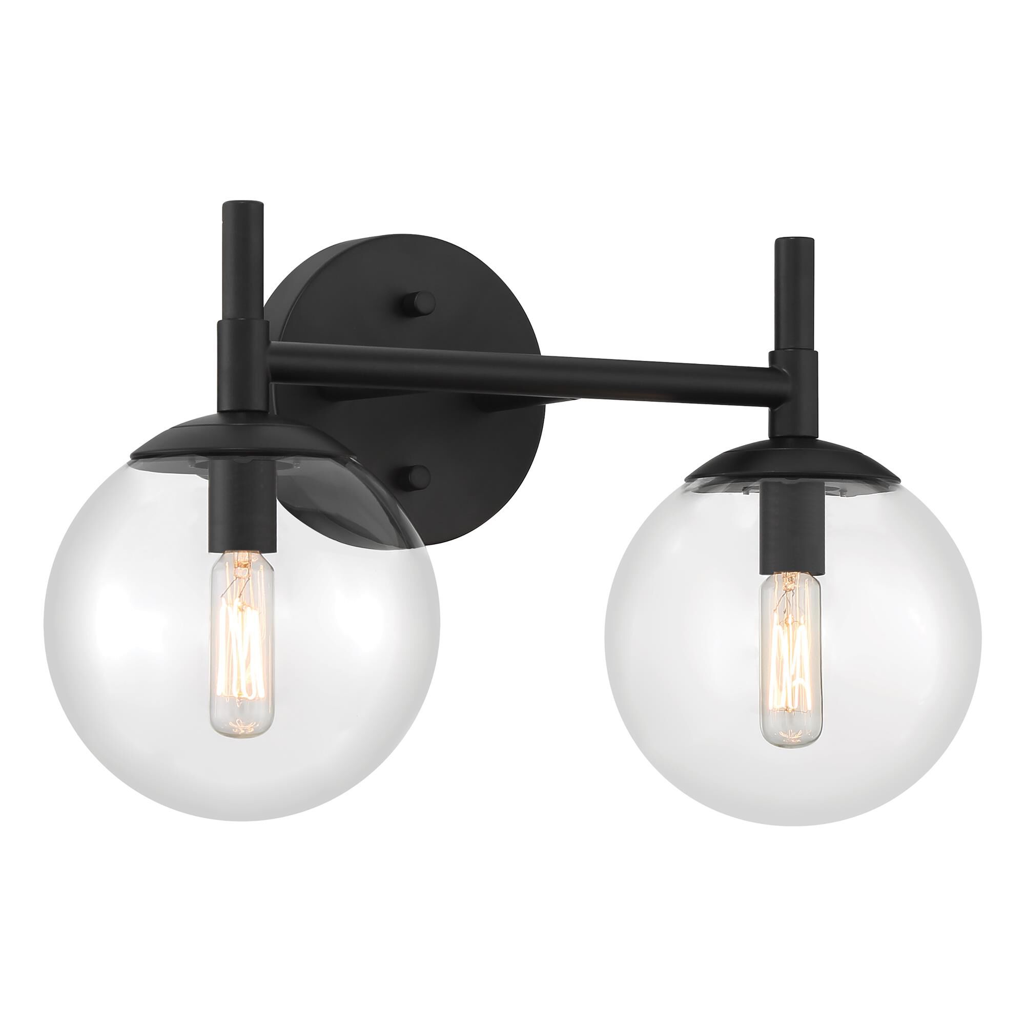 Shown in Coal finish and Clear glass