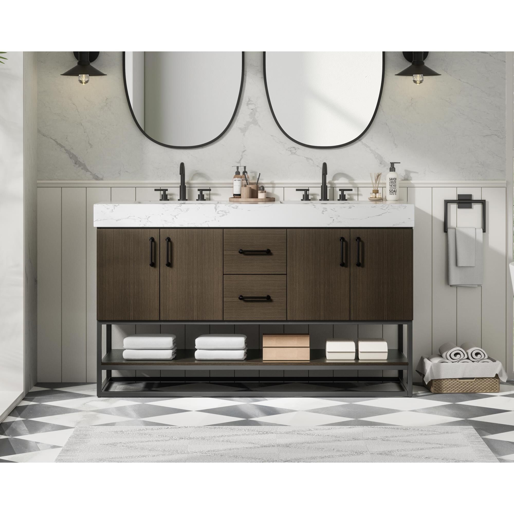 Shown in Mocha Brown finish