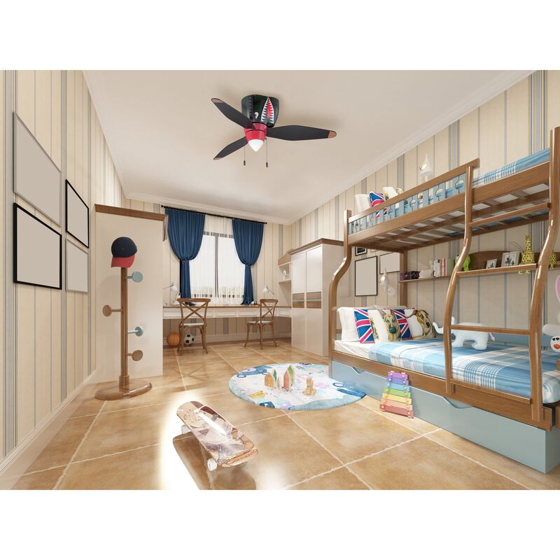 Warplanes 48 Inch Ceiling Fan with Light Kit by Craftmade