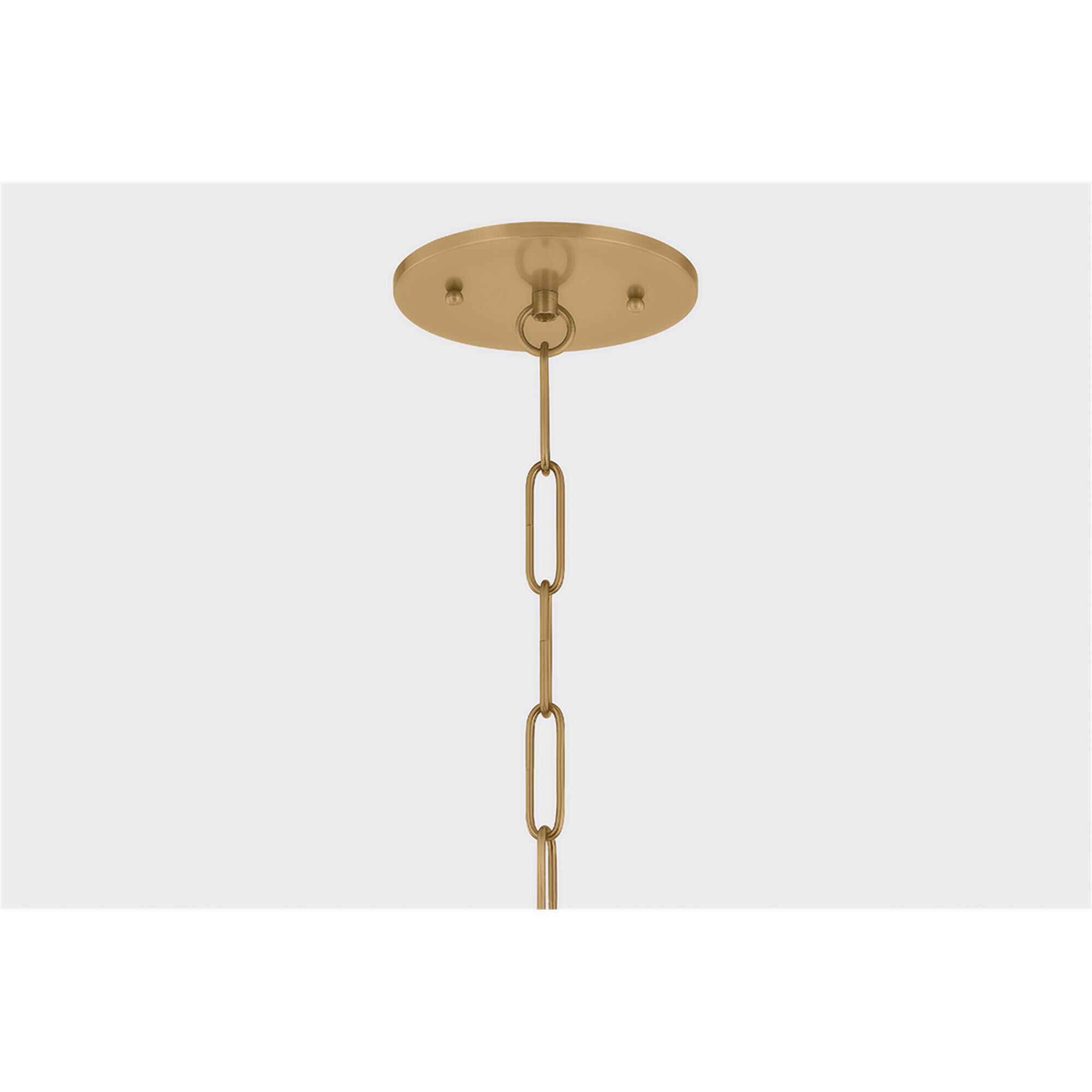 Shown in Patina Brass finish and Opal Glossy glass