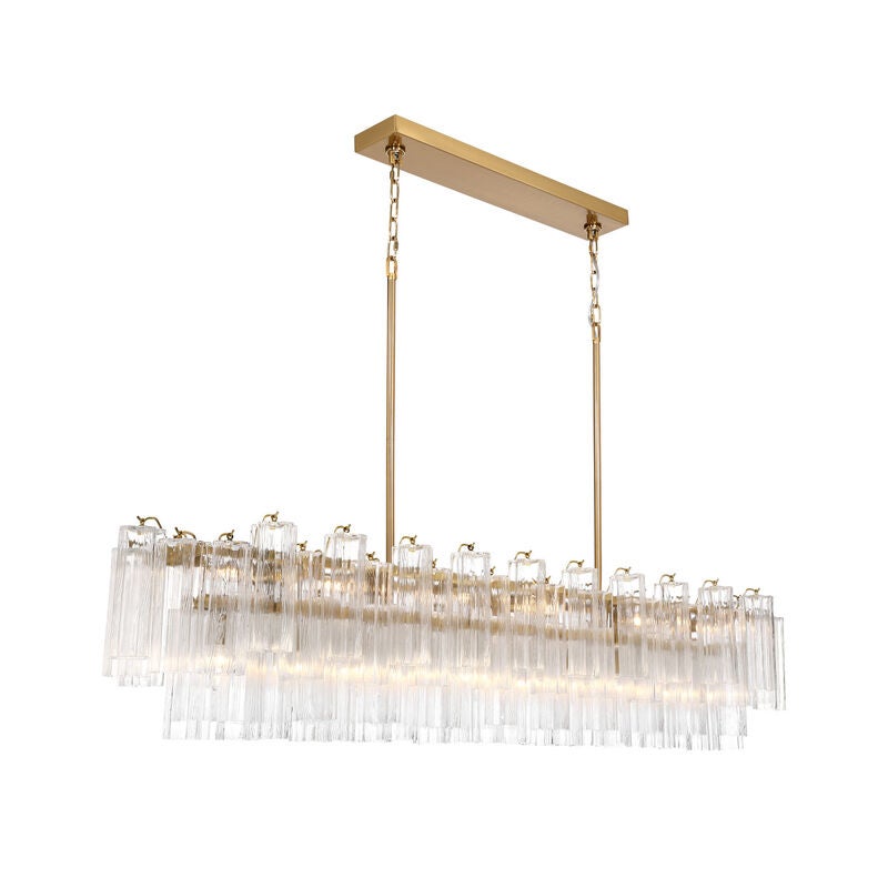 Addis Large Linear Chandelier by Crystorama