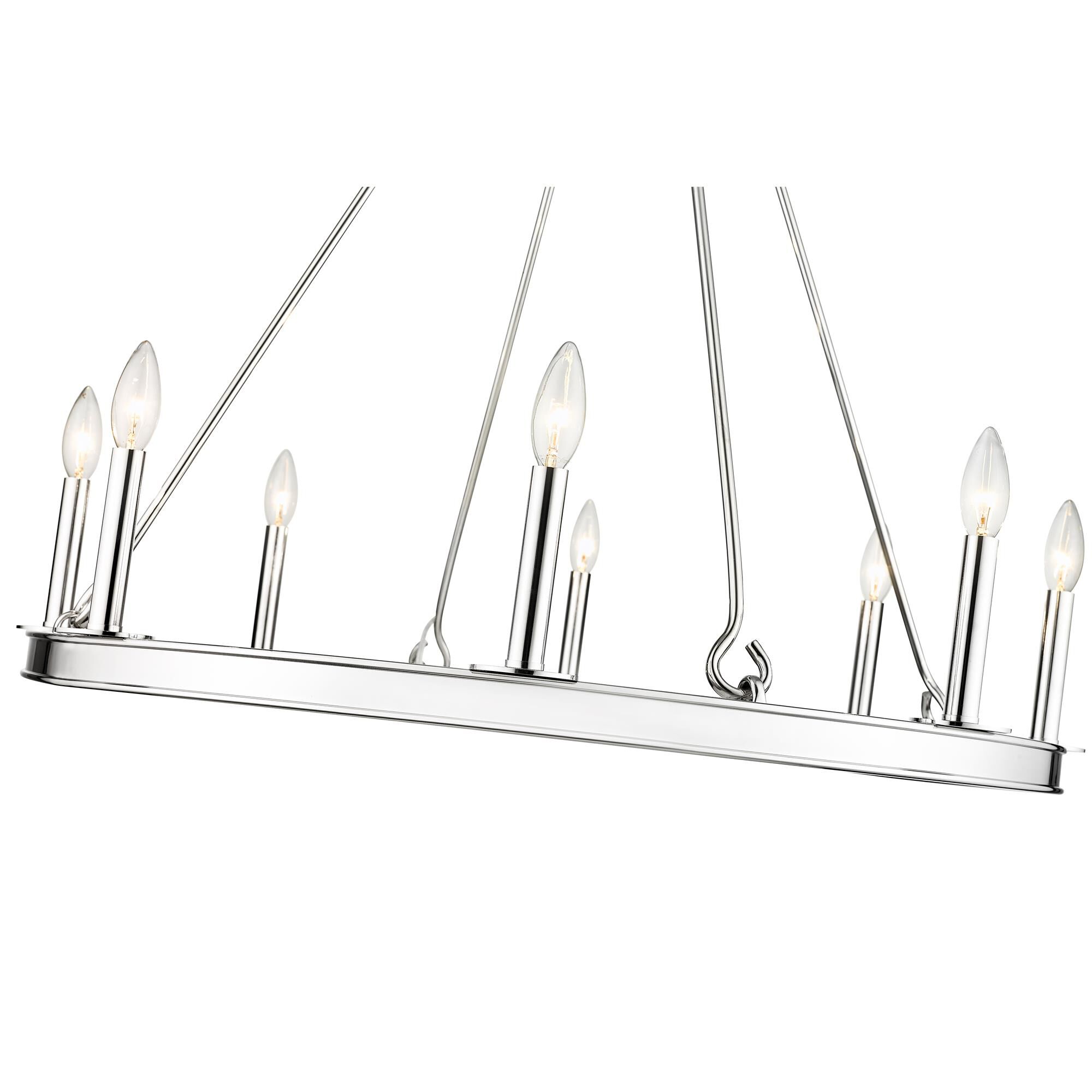 Shown in Polished Nickel finish and Steel shade