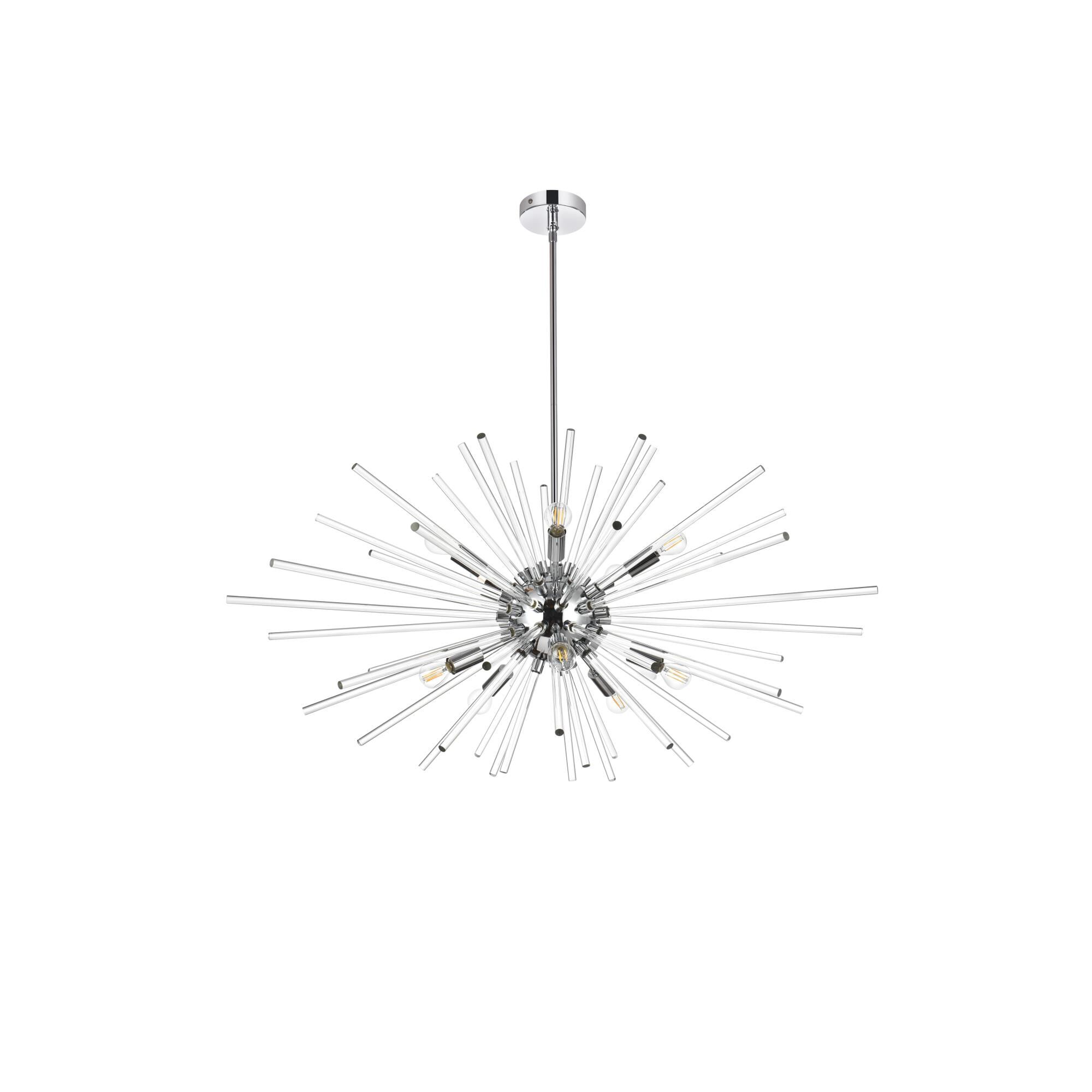 Sienna 42 Inch 10 Light Chandelier by Elegant Lighting