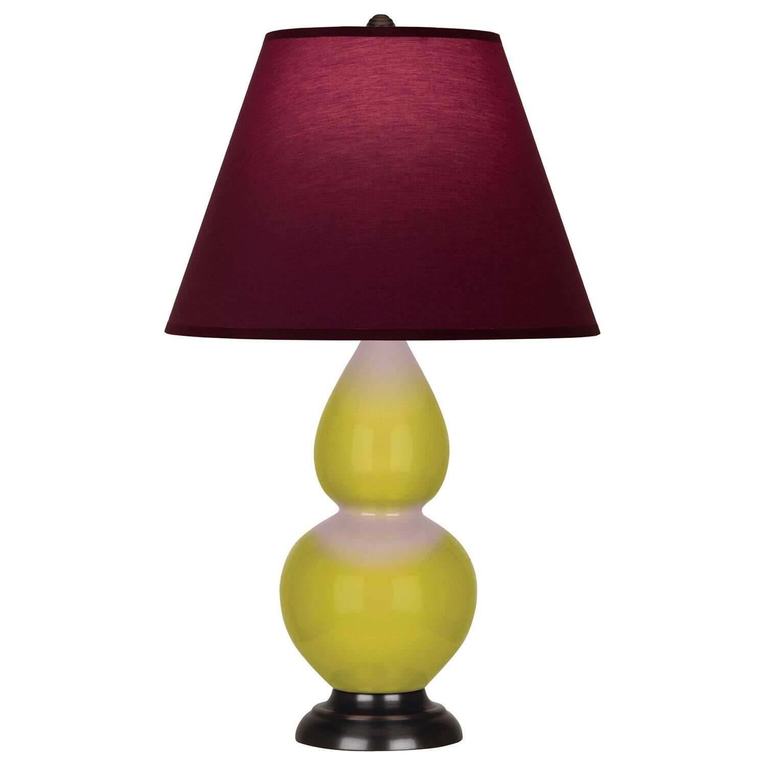 Shown in Citron finish and Plum and Lavender shade and Deep Patina Bronze accent