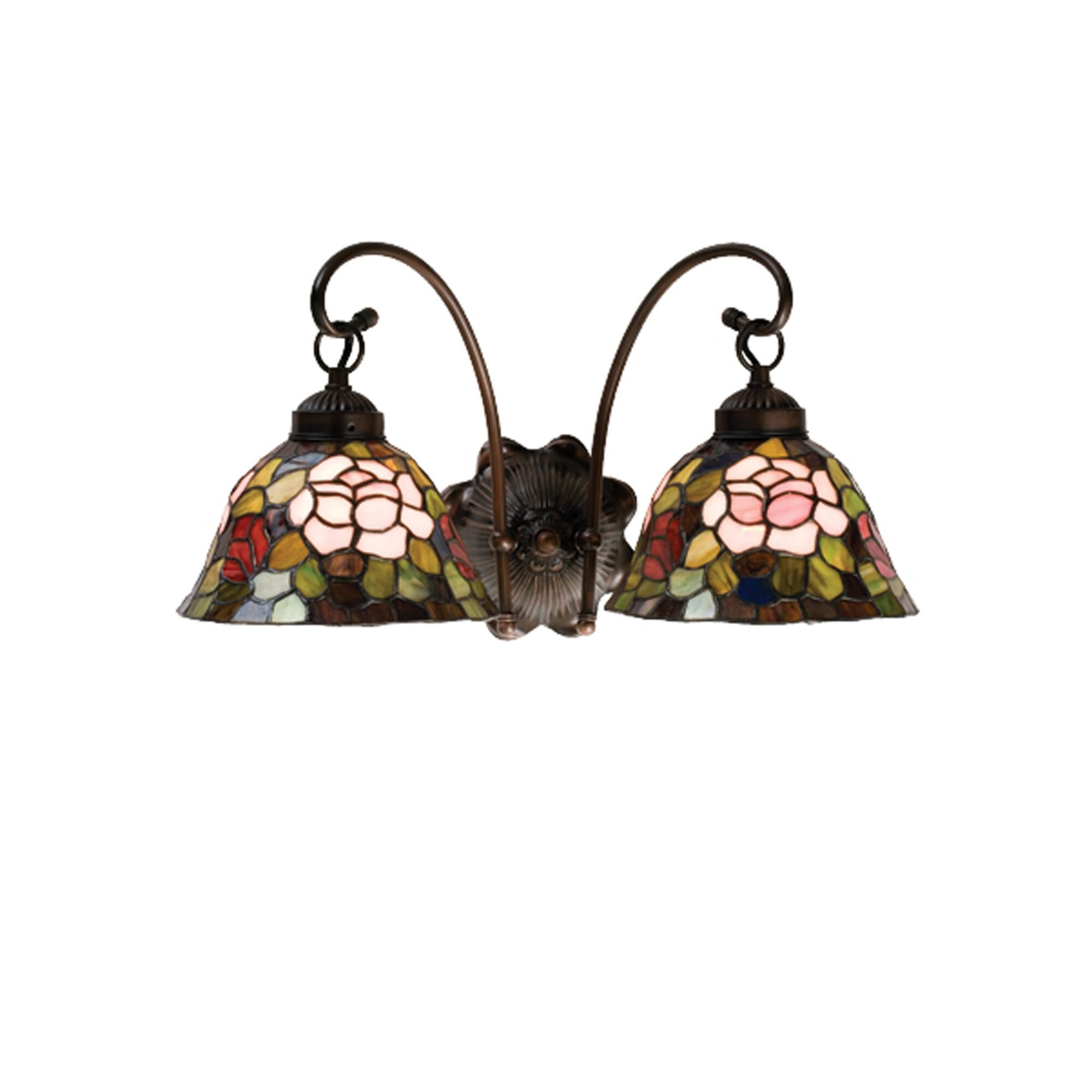 Tiffany Rosebush 18 Inch Wall Sconce by Meyda Lighting