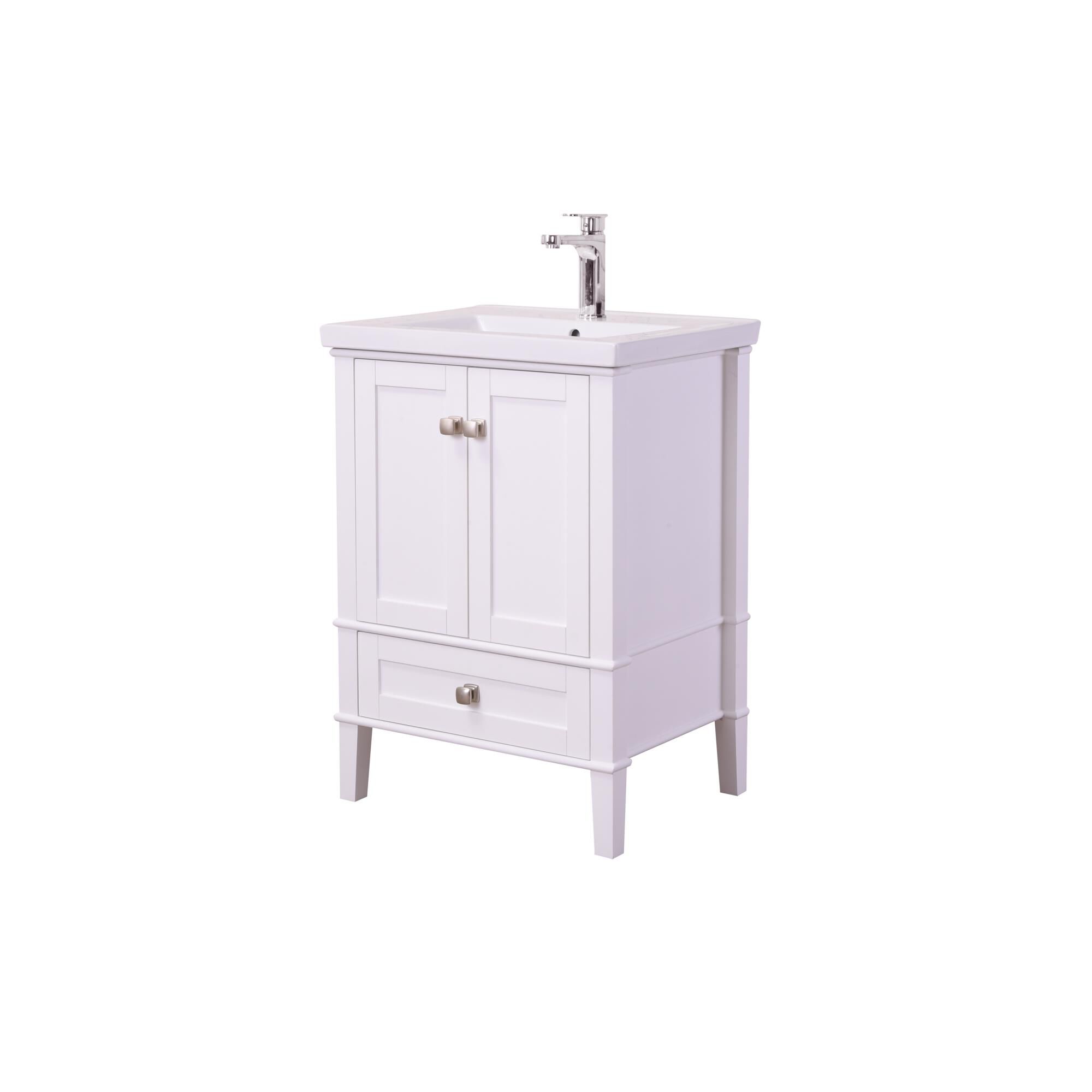 Shown in White finish