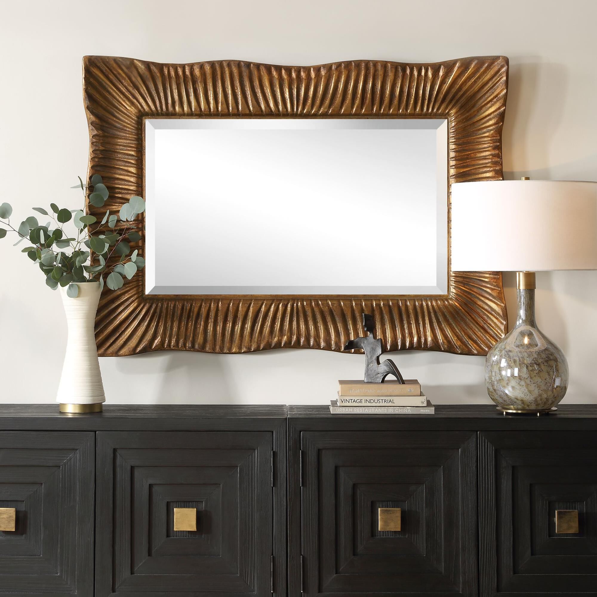 Shown in Embrace Timeless Elegance With Our Emerson Mirror, Boasting A Traditional Silhouette Enhanced By A S finish