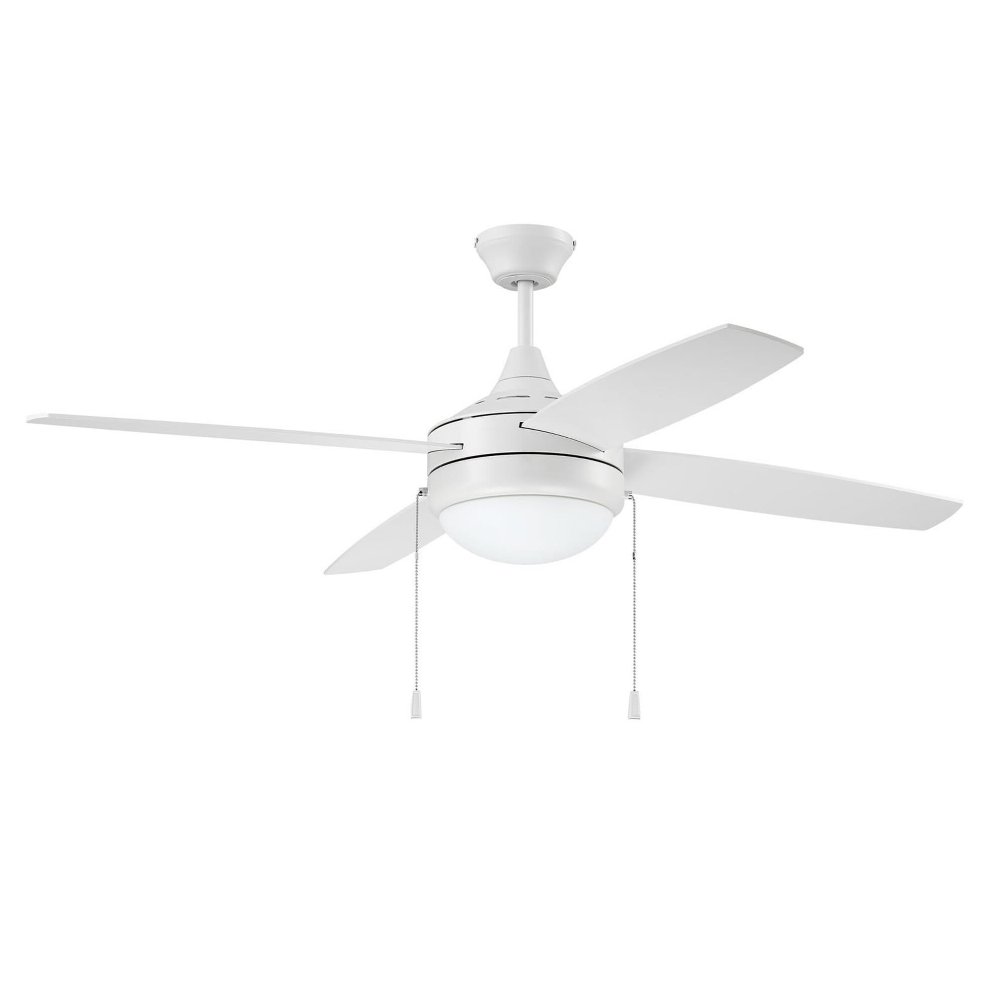 Shown in White finish and Frost White glass and Yes shade