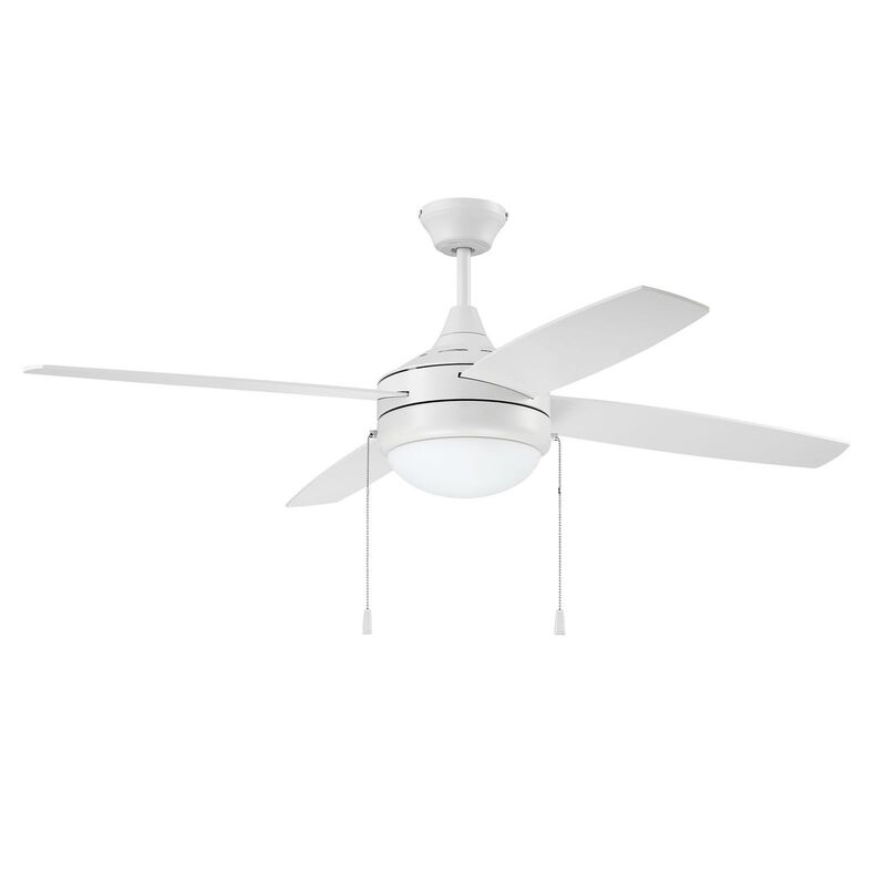 Phaze 52 Inch 4 Blade Ceiling Fan with Light Kit by Craftmade