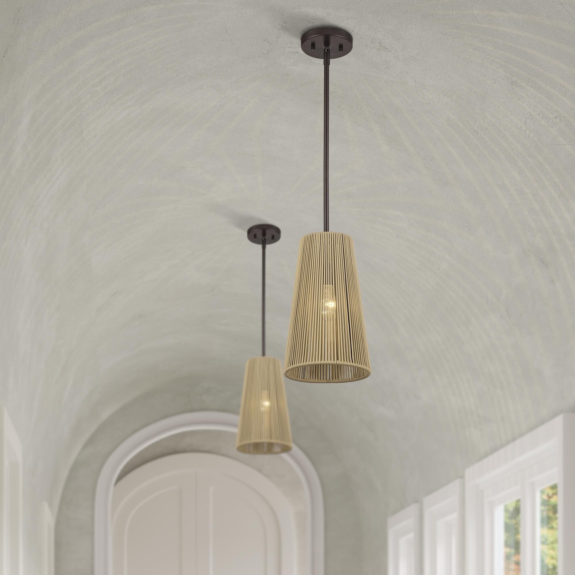 Florell 8 Inch Mini Pendant by Livex Lighting
