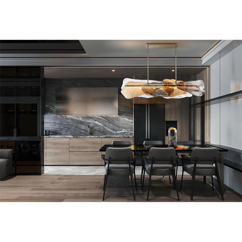 Grotto Large Linear Chandelier by Eurofase Lighting