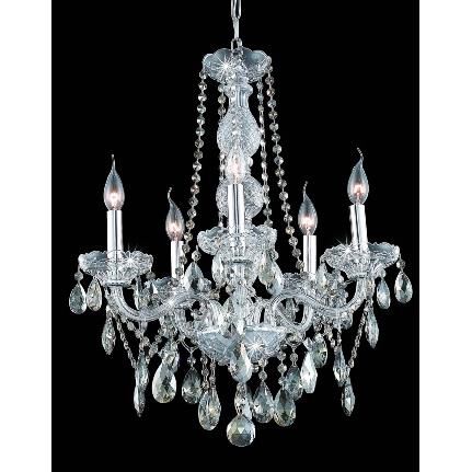 Verona 21 Inch 5 Light Mini Chandelier by Elegant Lighting