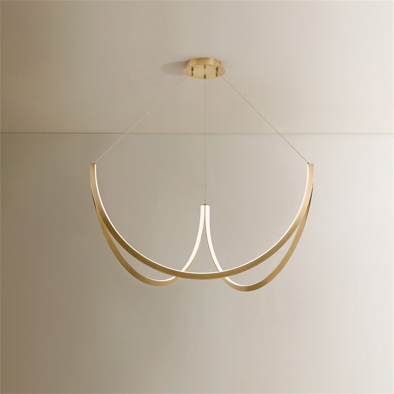 Claddon Large Chandelier by Sonneman