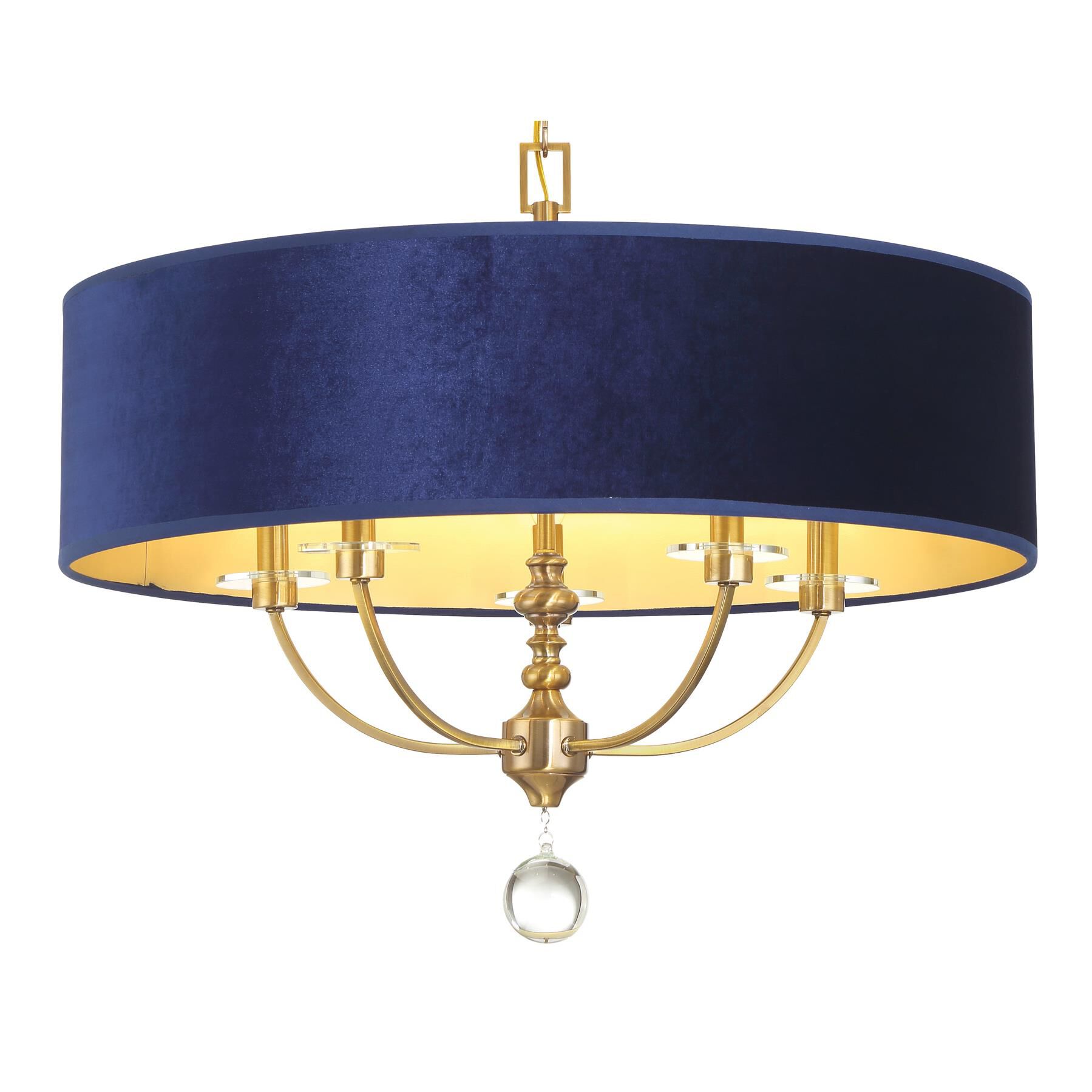 Shown in Oxidized Aged Brass finish and Velvet shade