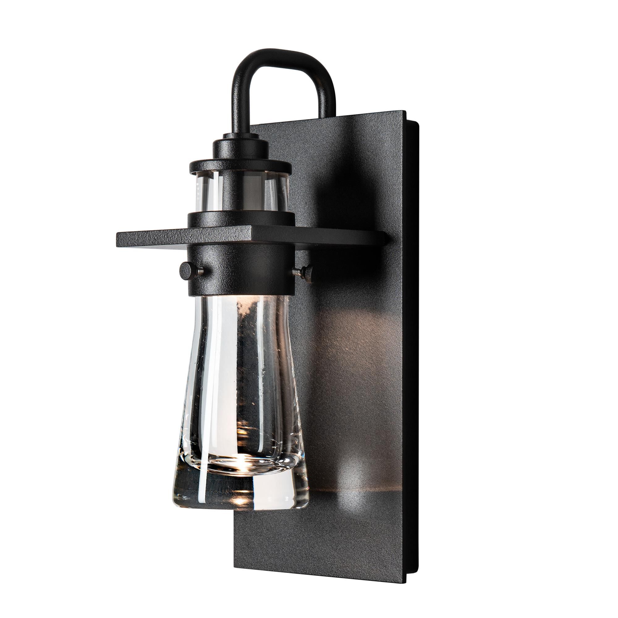 Shown in Coastal Black finish and Clear glass