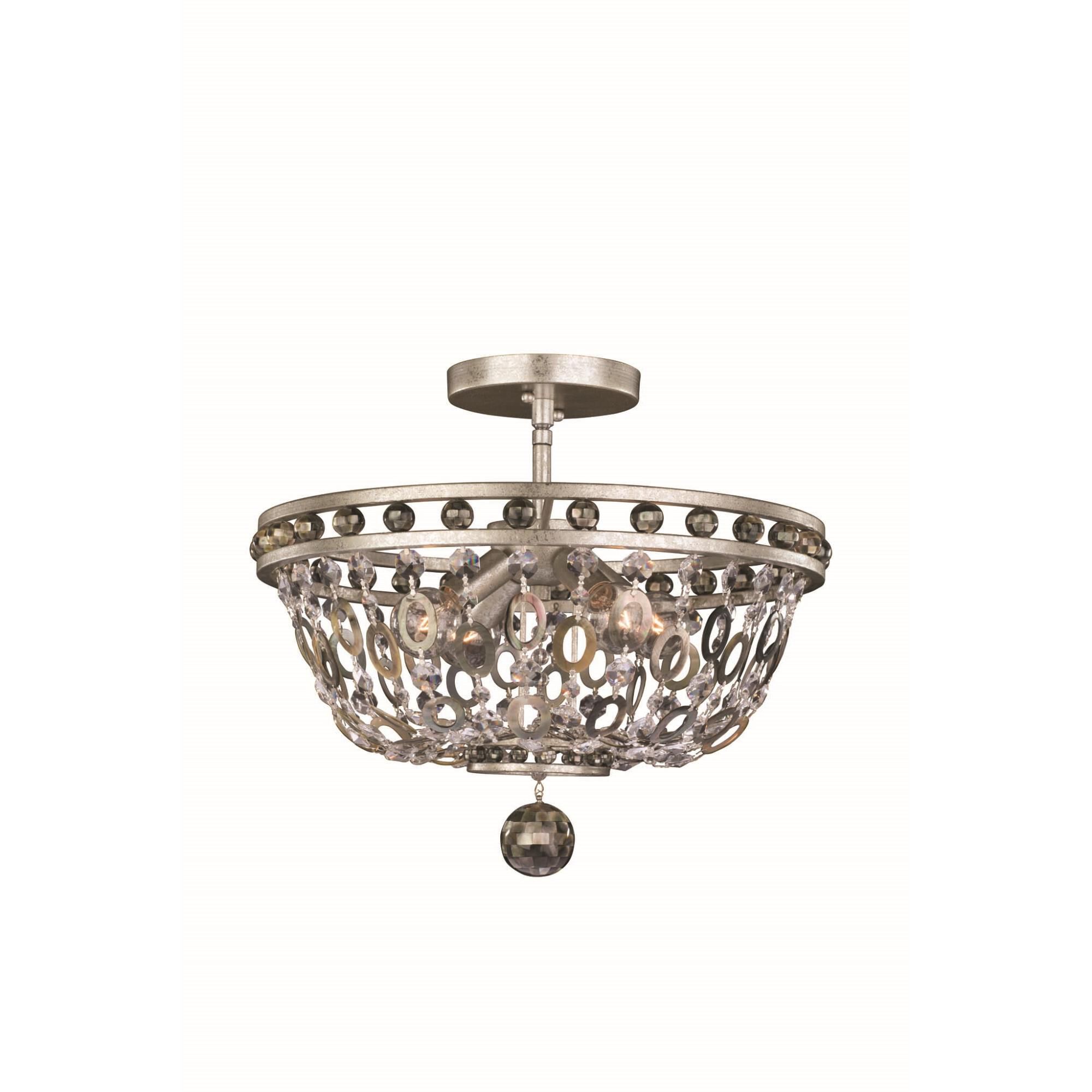 Lucia 17 Inch 4 Light Semi Flush Mount by Allegri