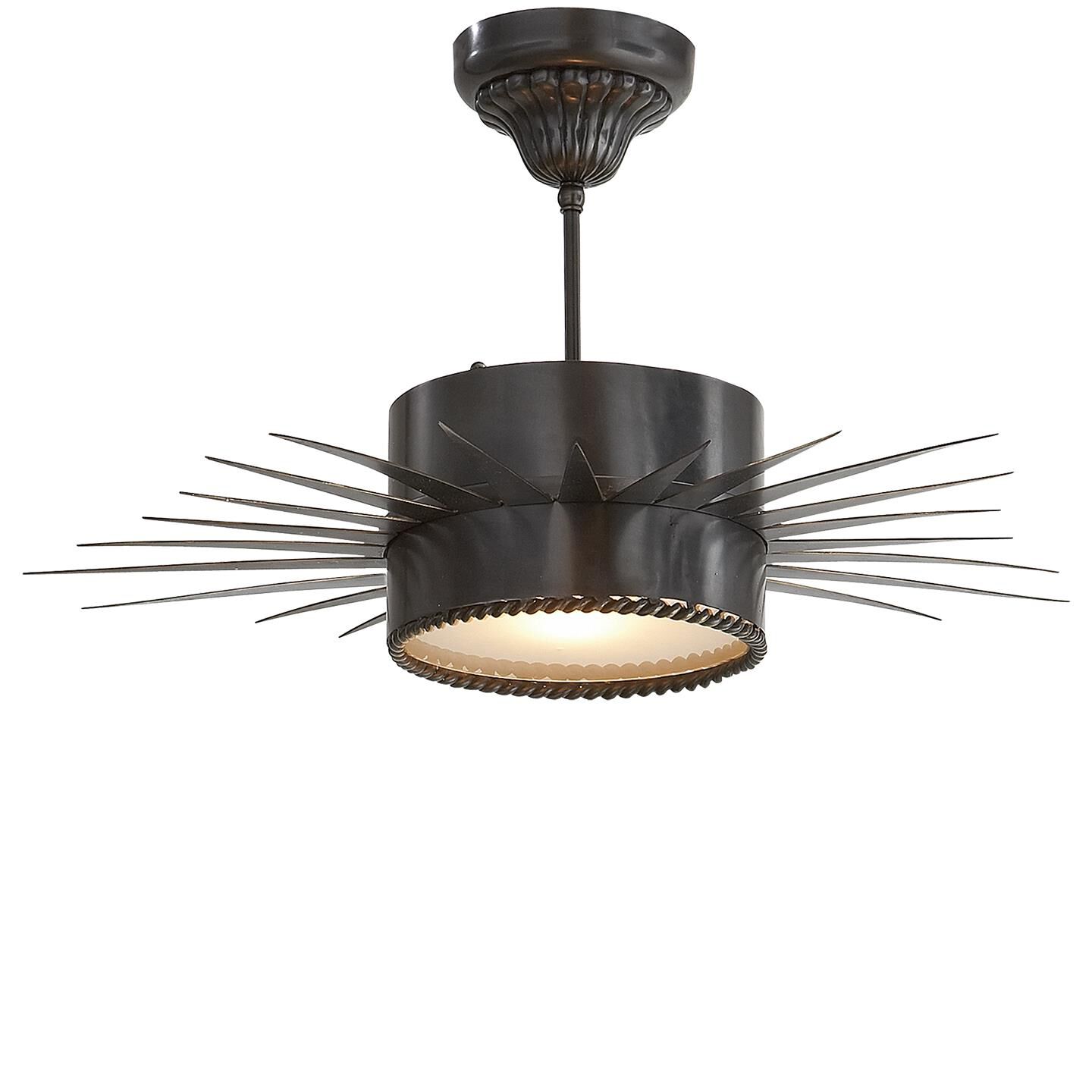 Suzanne Kasler Soleil 24 Inch 1 Light Semi Flush Mount by Visual Comfort Signature Collection