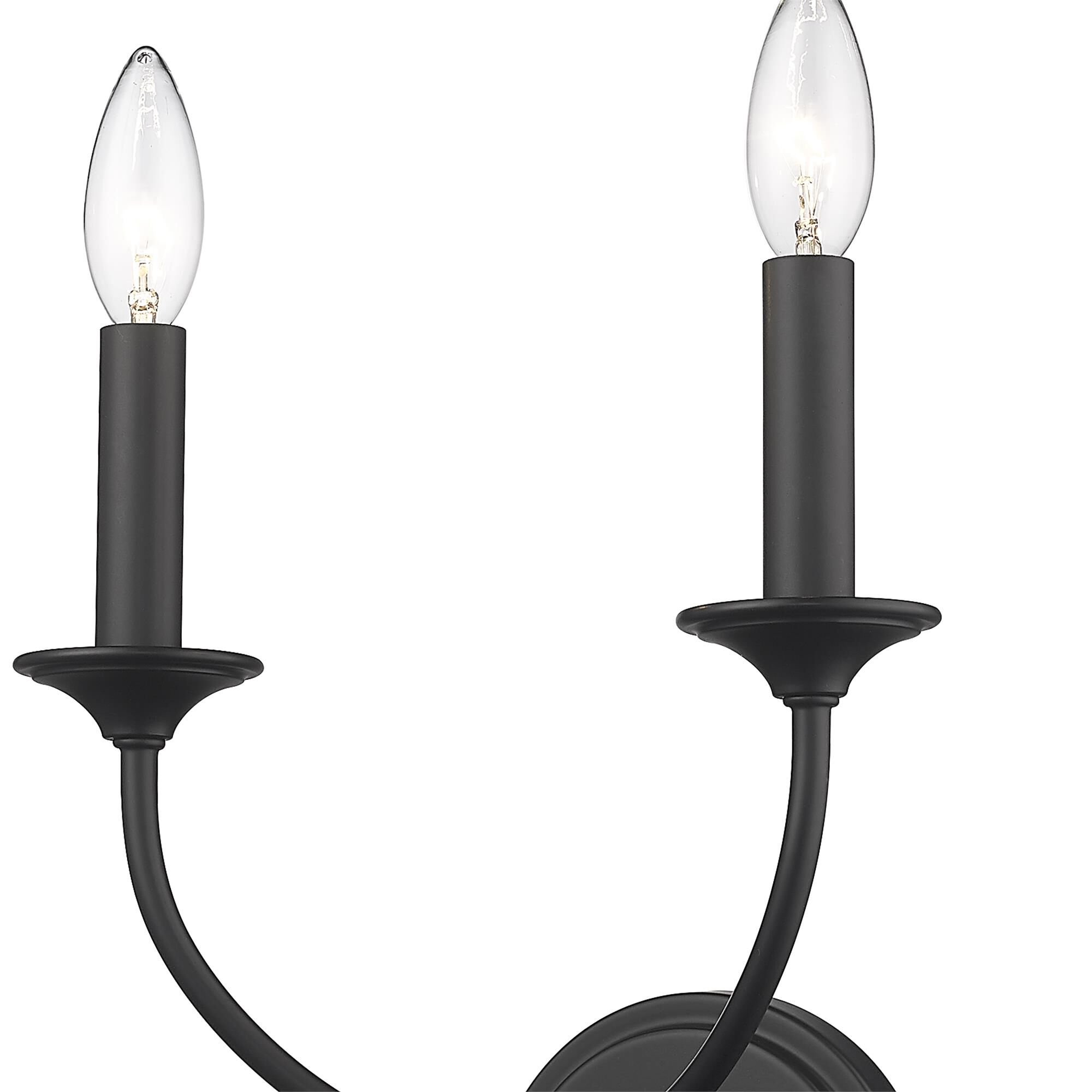 Shown in Matte Black finish and Steel shade