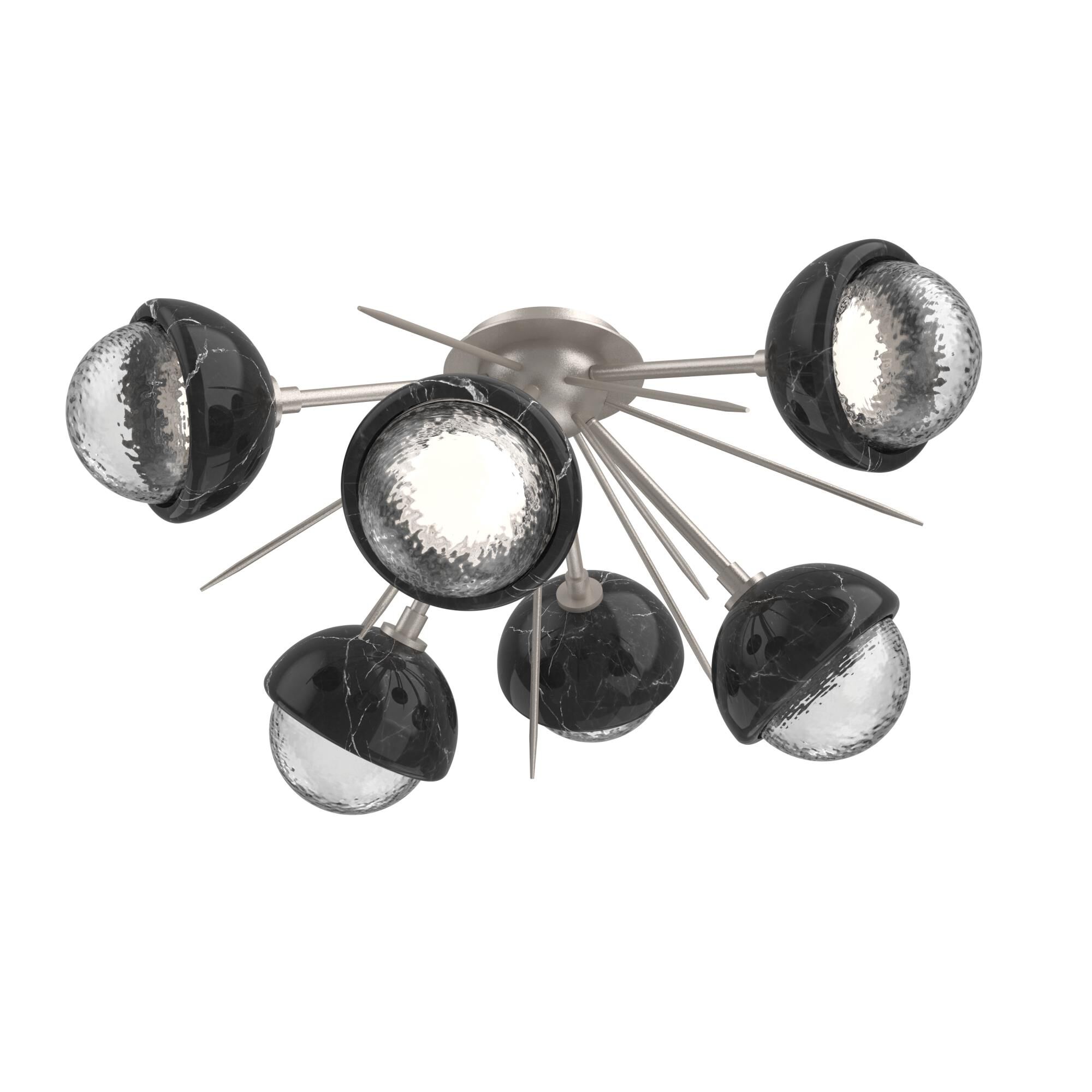 Levi Wilson Cabochon 28 Inch Semi Flush Mount by Hammerton Studio