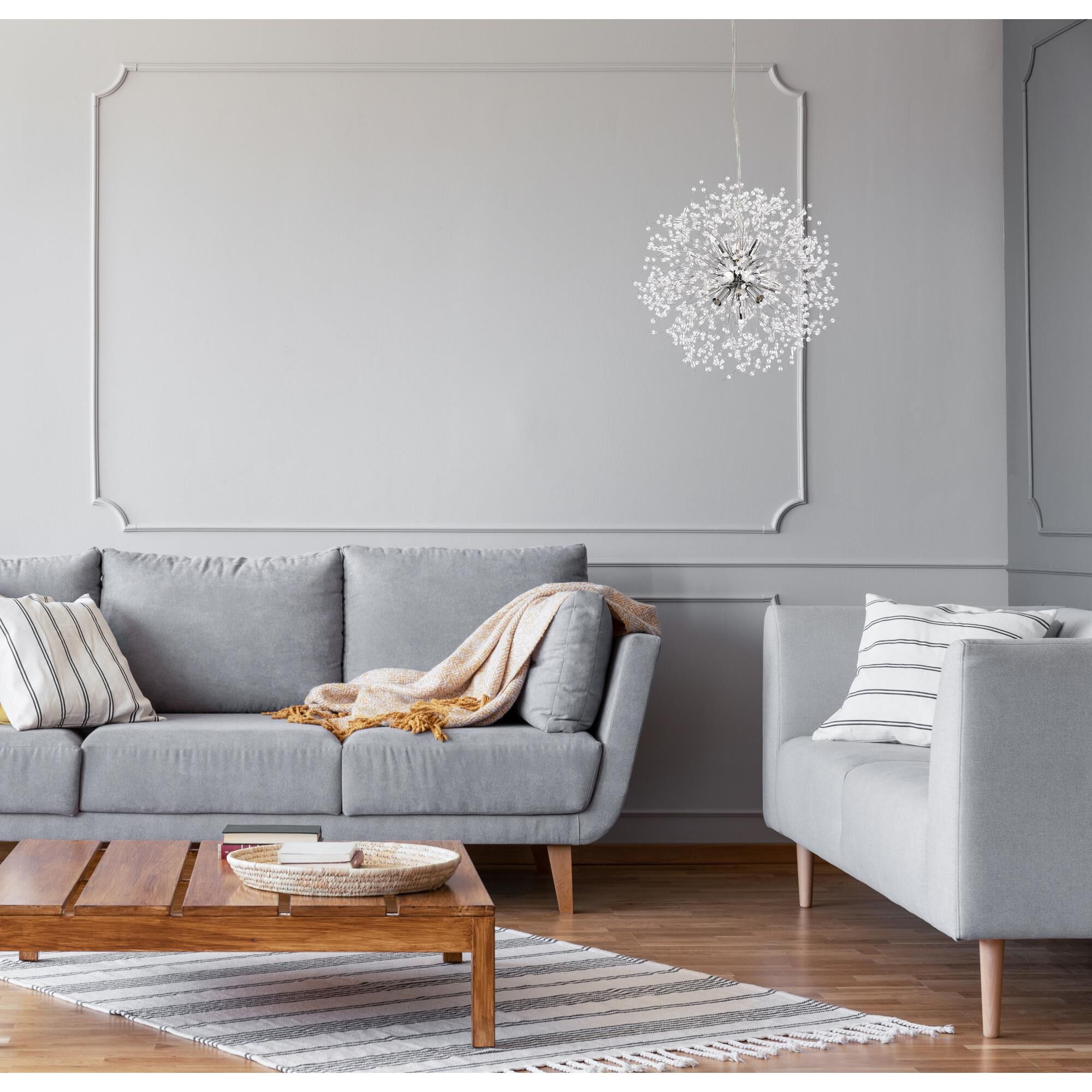 Solace 17 Inch LED Large Pendant by Elegant Lighting