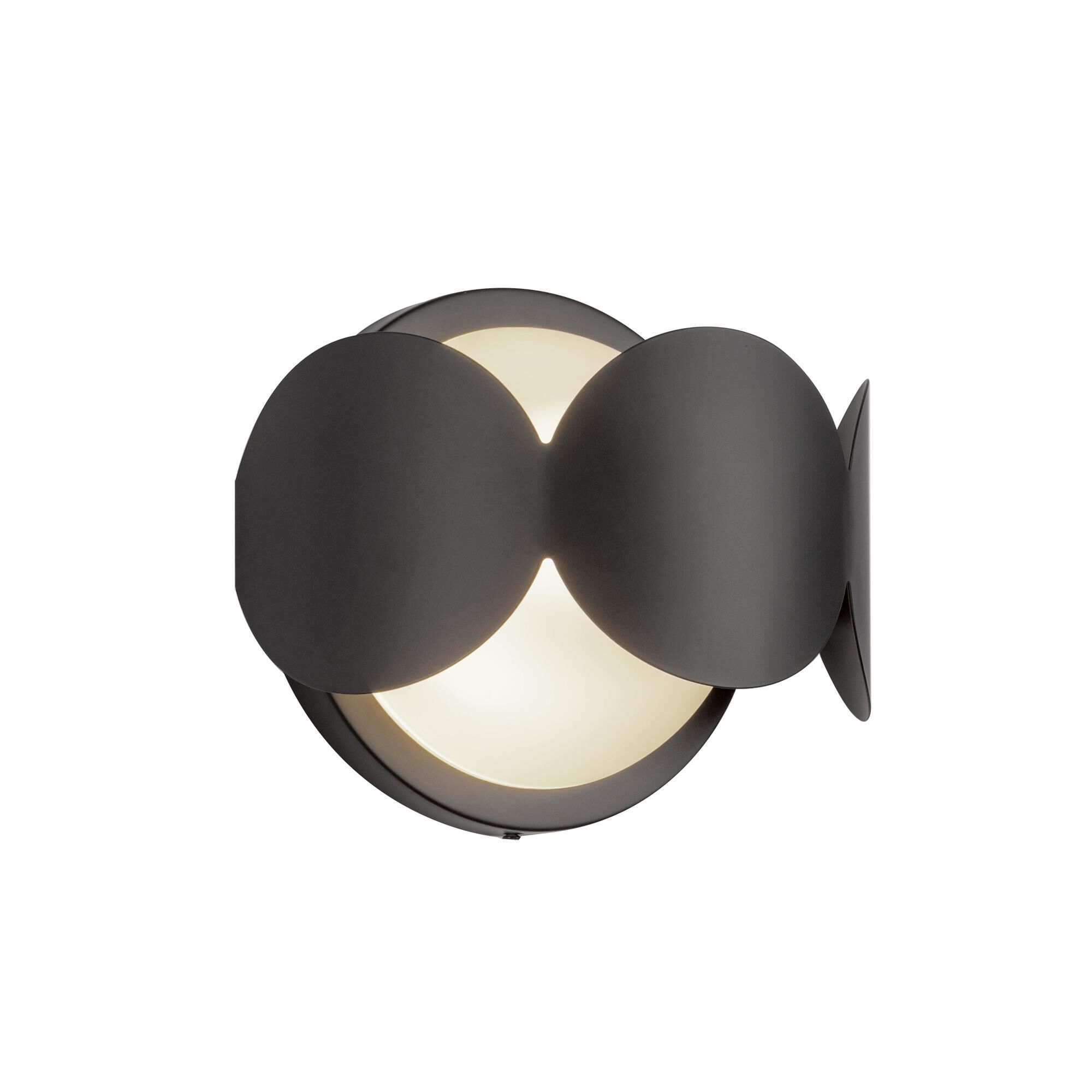 Shown in Black finish and Opal glass