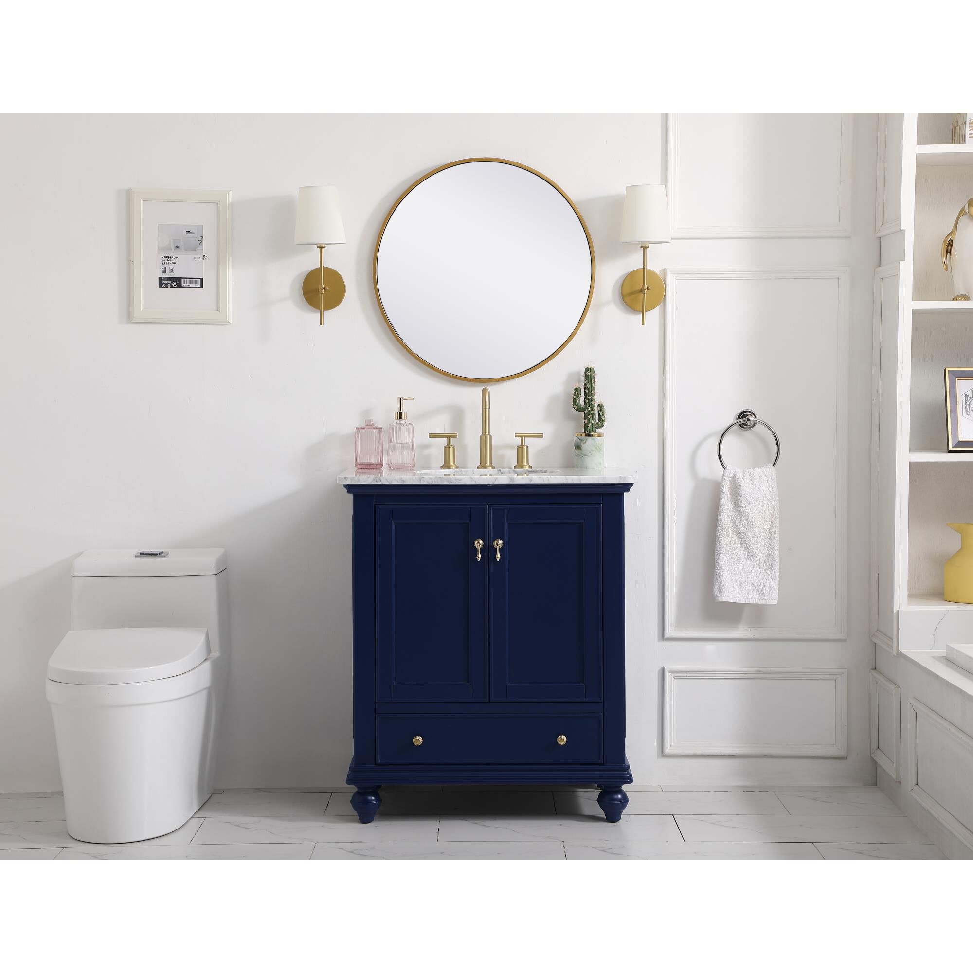 Shown in Blue finish