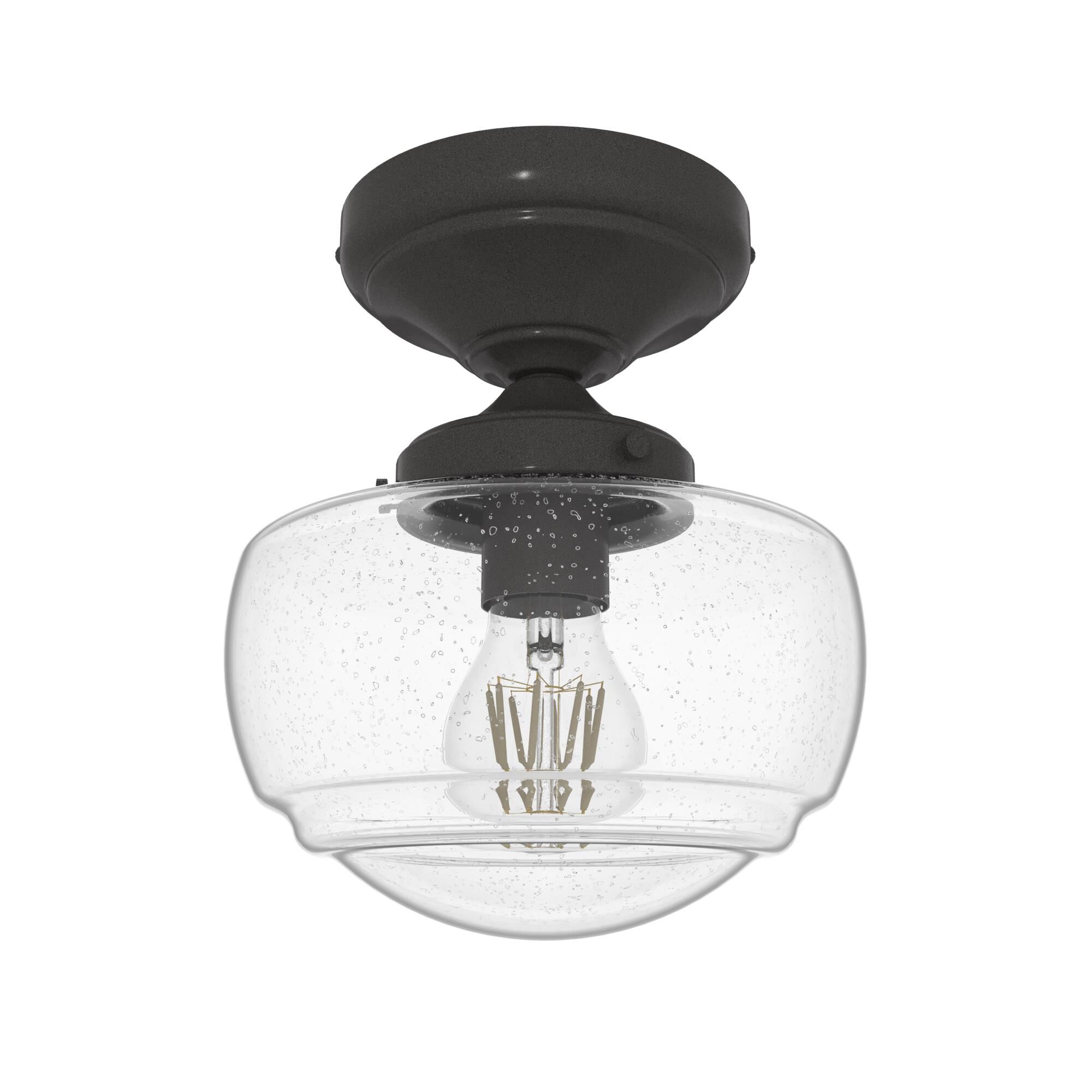 Saddle Creek 6 Inch 1 Light Semi Flush Mount by Hunter Fan