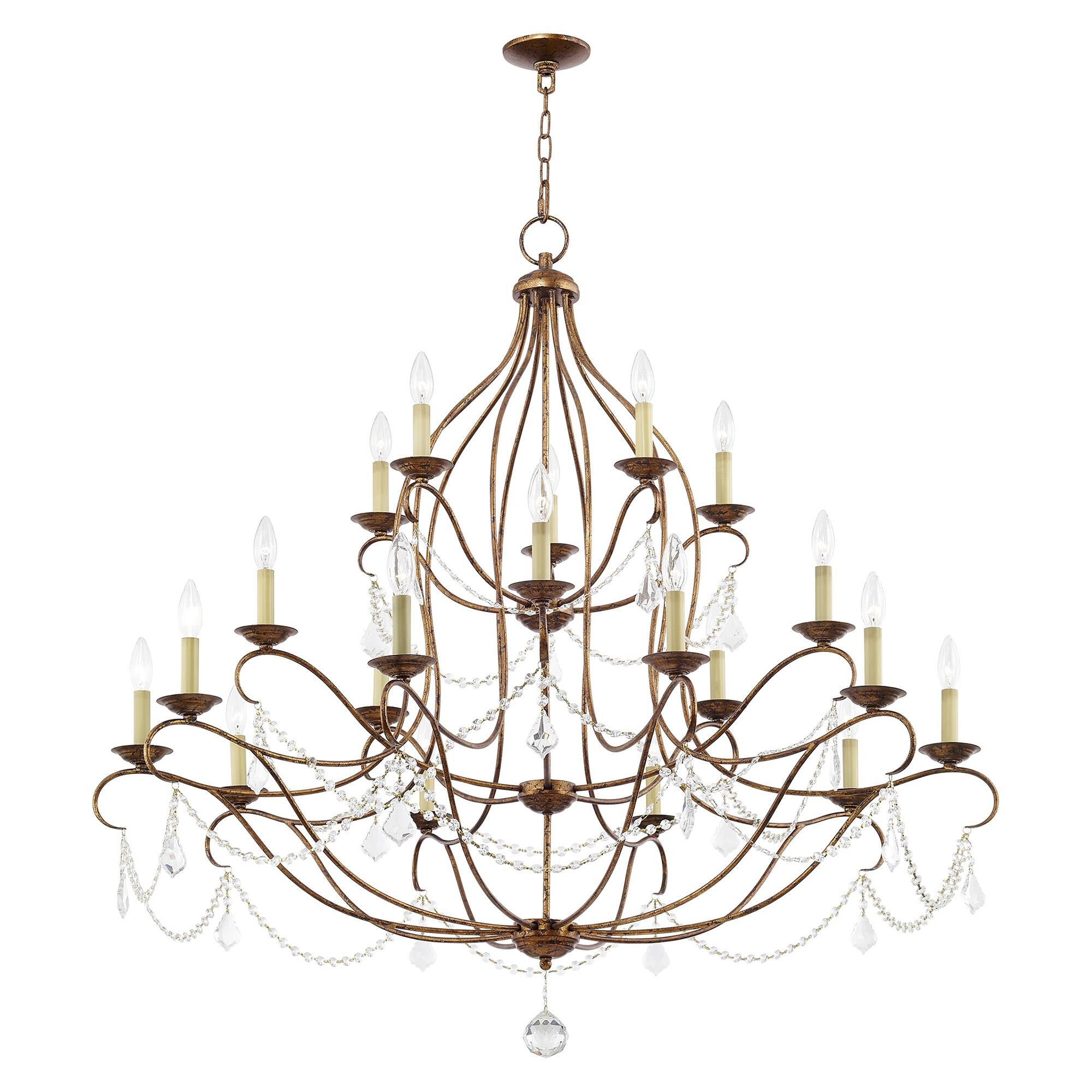 Chesterfield 46 Inch 30 Light Chandelier by Livex Lighting