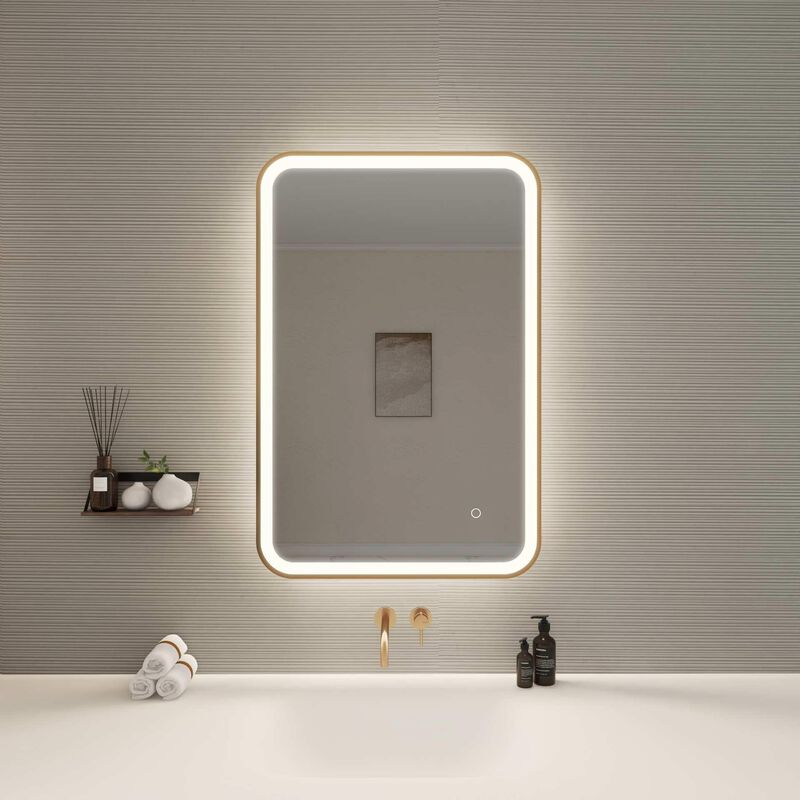 Harmoni 36 Inch LED Lighted Mirror by Elegant Decor