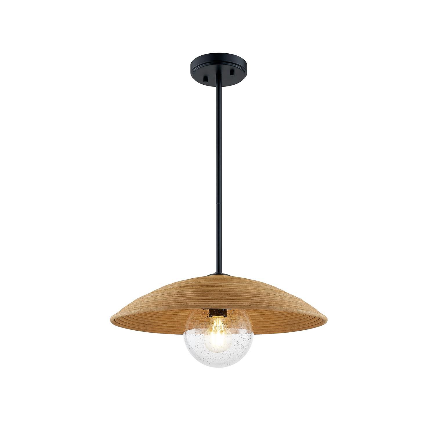 Rattan - Caribe 18 Inch Large Pendant by Justice Design Group
