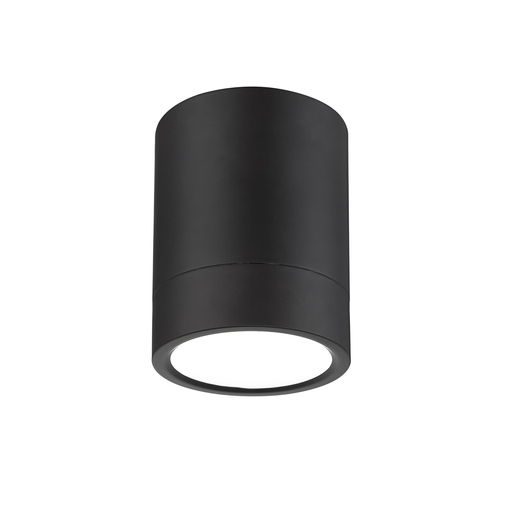 Shown in Matte Black finish and Frosted glass and Frosted shade