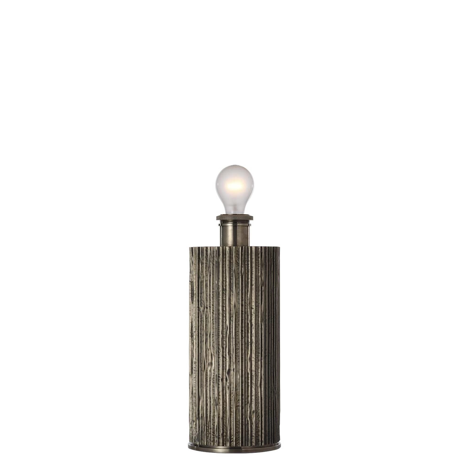 Shown in Ridged Graphite finish and Decorative Boucle shade