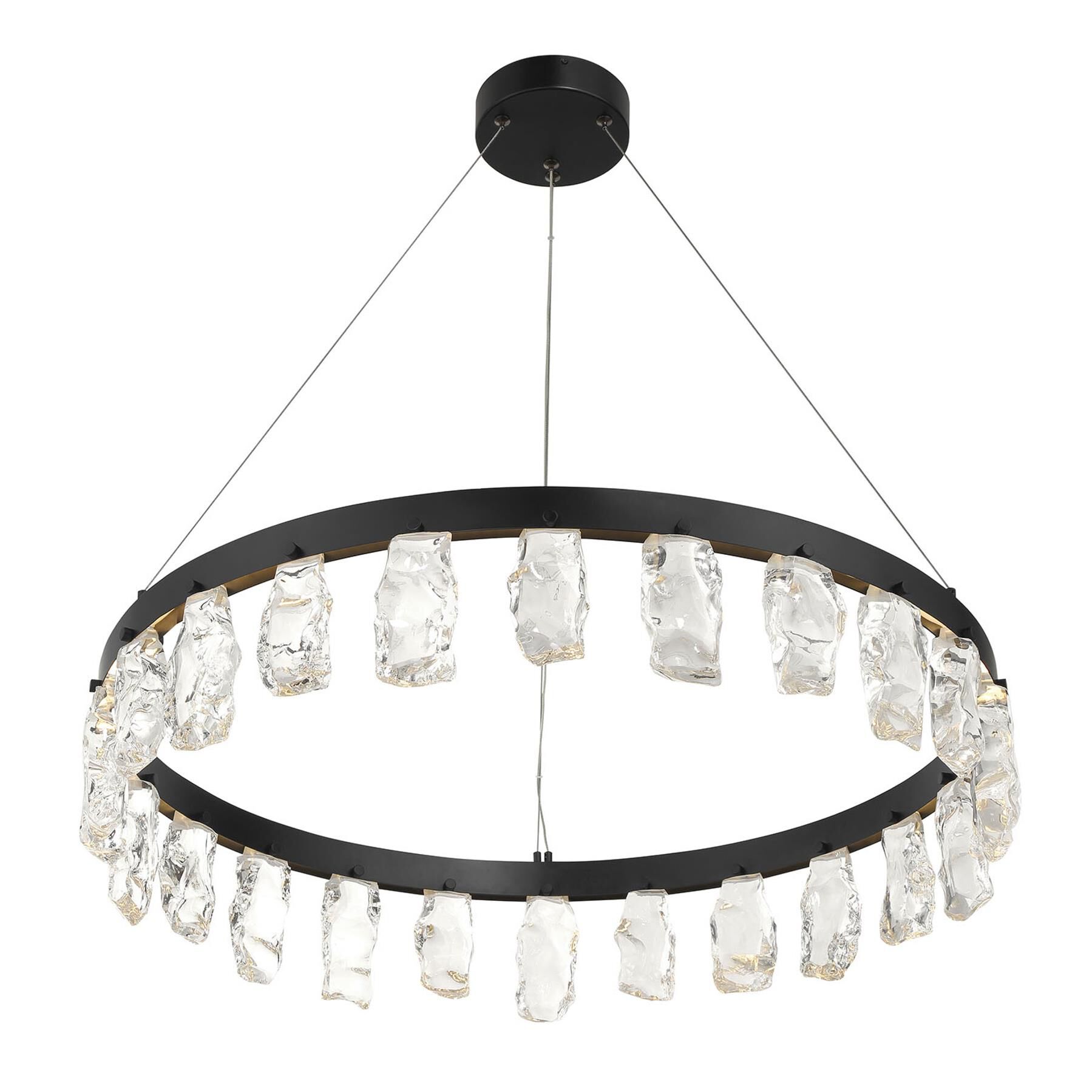 Artic Glacier 33 Inch Chandelier by Kovacs