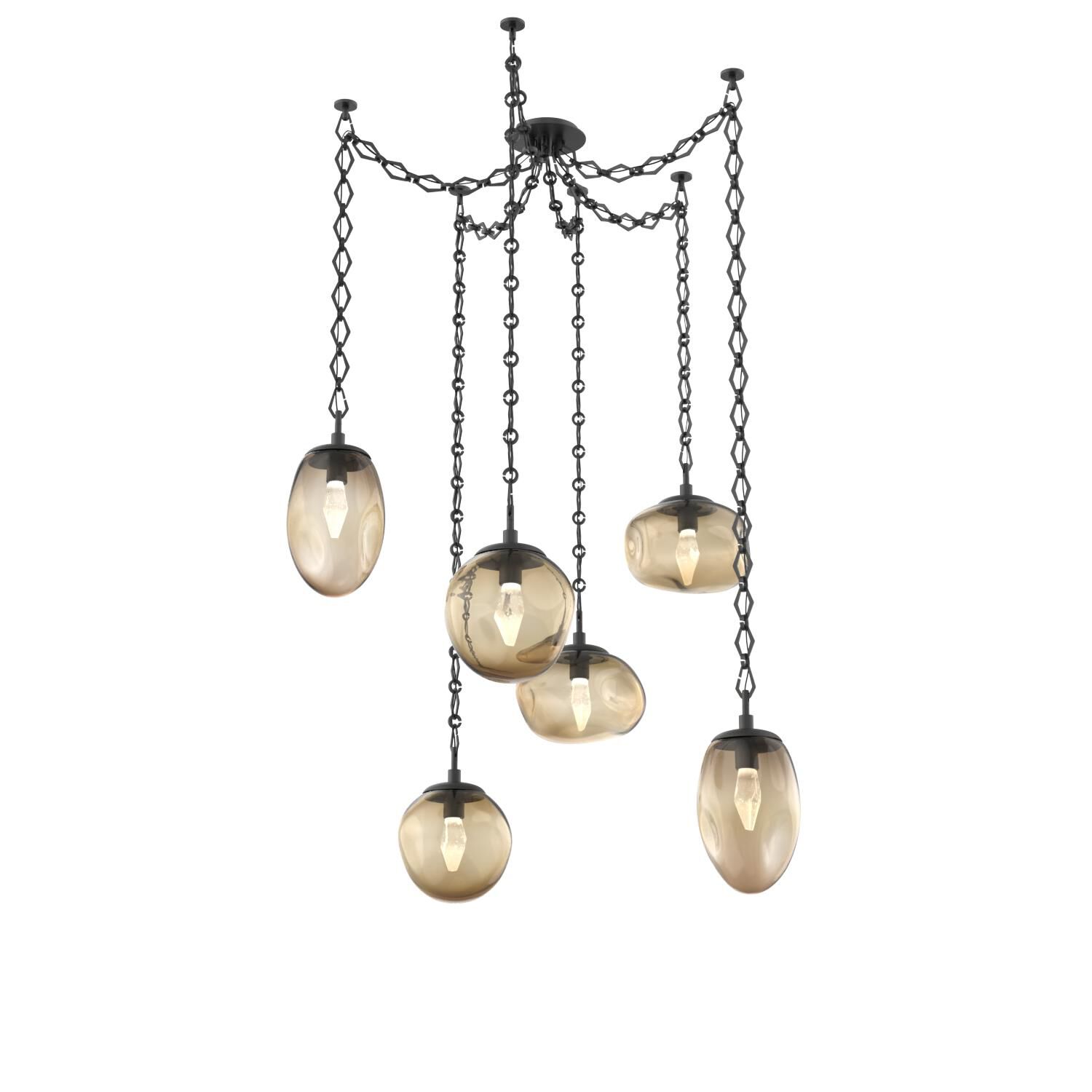 Levi Wilson Cosmos 17 Inch Multi Pendant Light by Hammerton Studio