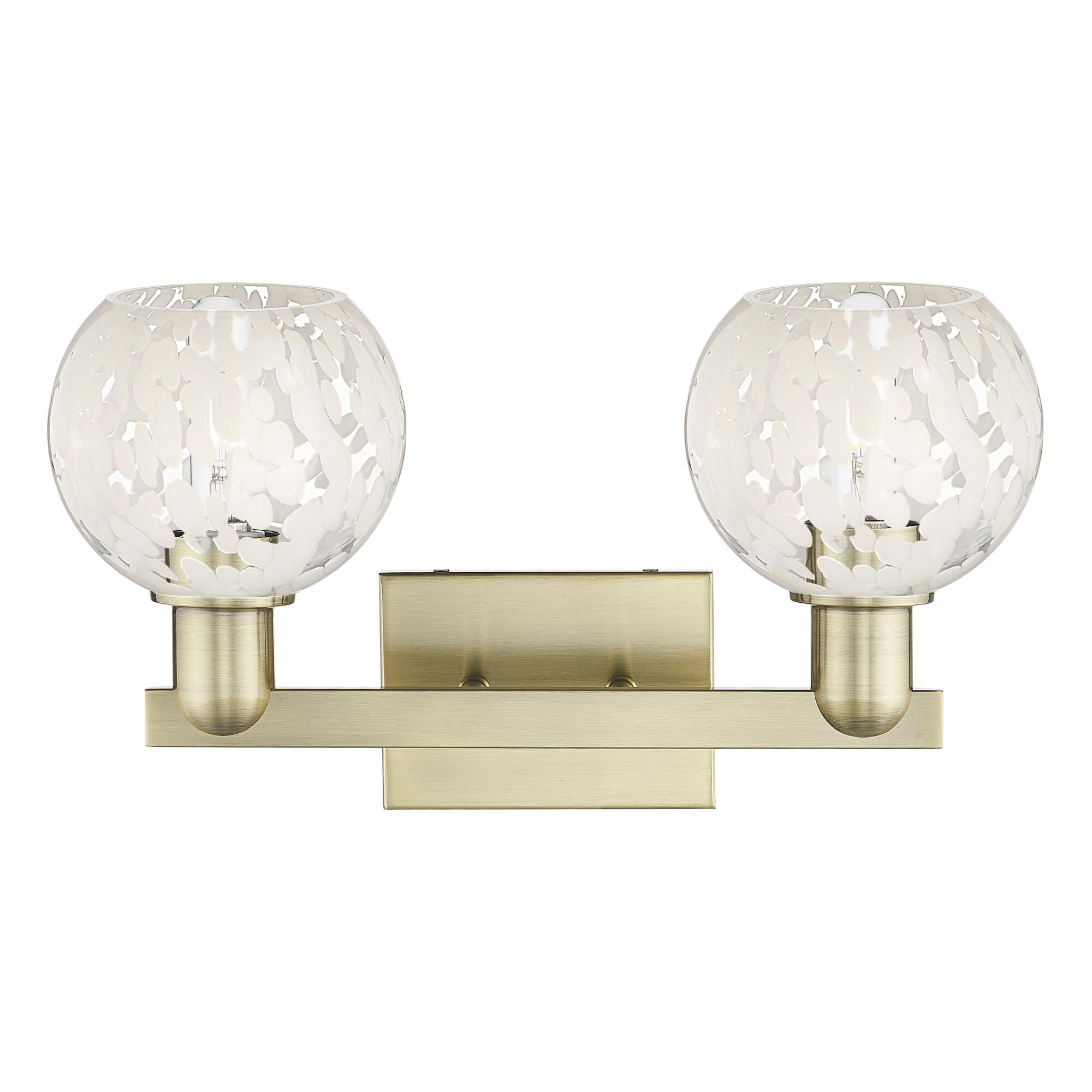 Bruno Marashlian White Mouchette 17 Inch Bath Vanity Light by Innovations Lighting