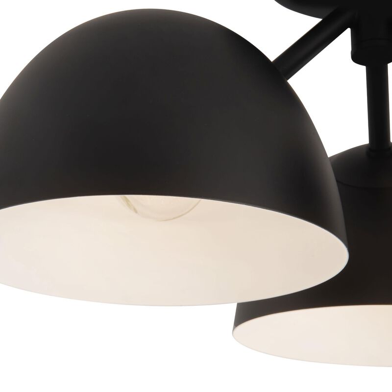 Ryan Pauly Fosso 17 Inch 3 Light Semi Flush Mount by Kuzco